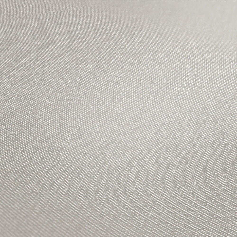             Plain non-woven wallpaper with textured surface - grey
        