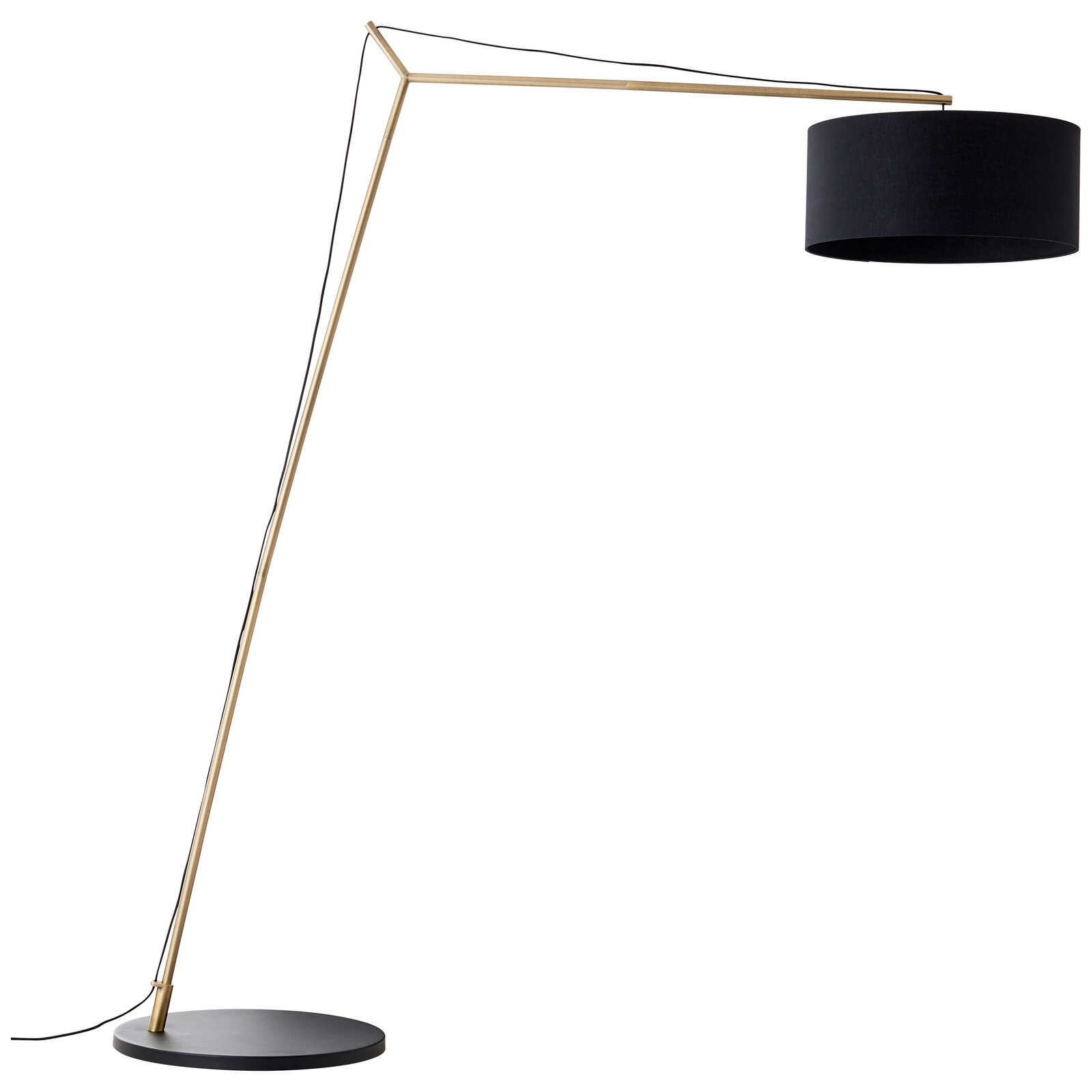            Arched textile floor lamp - Alisa 2 - Gold
        