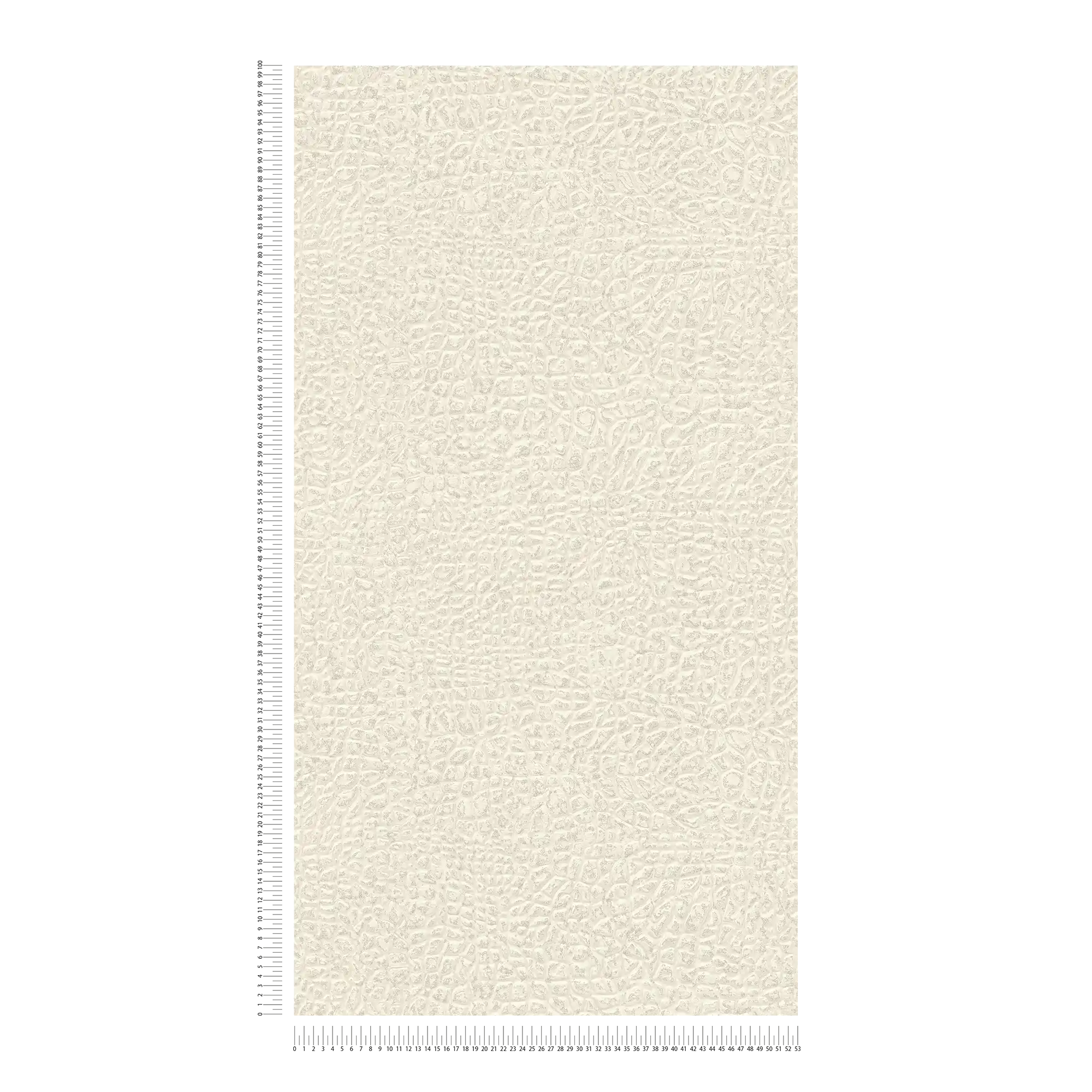             Papier peint Motif pierre & léger effet 3D - gris, argent, crème
        