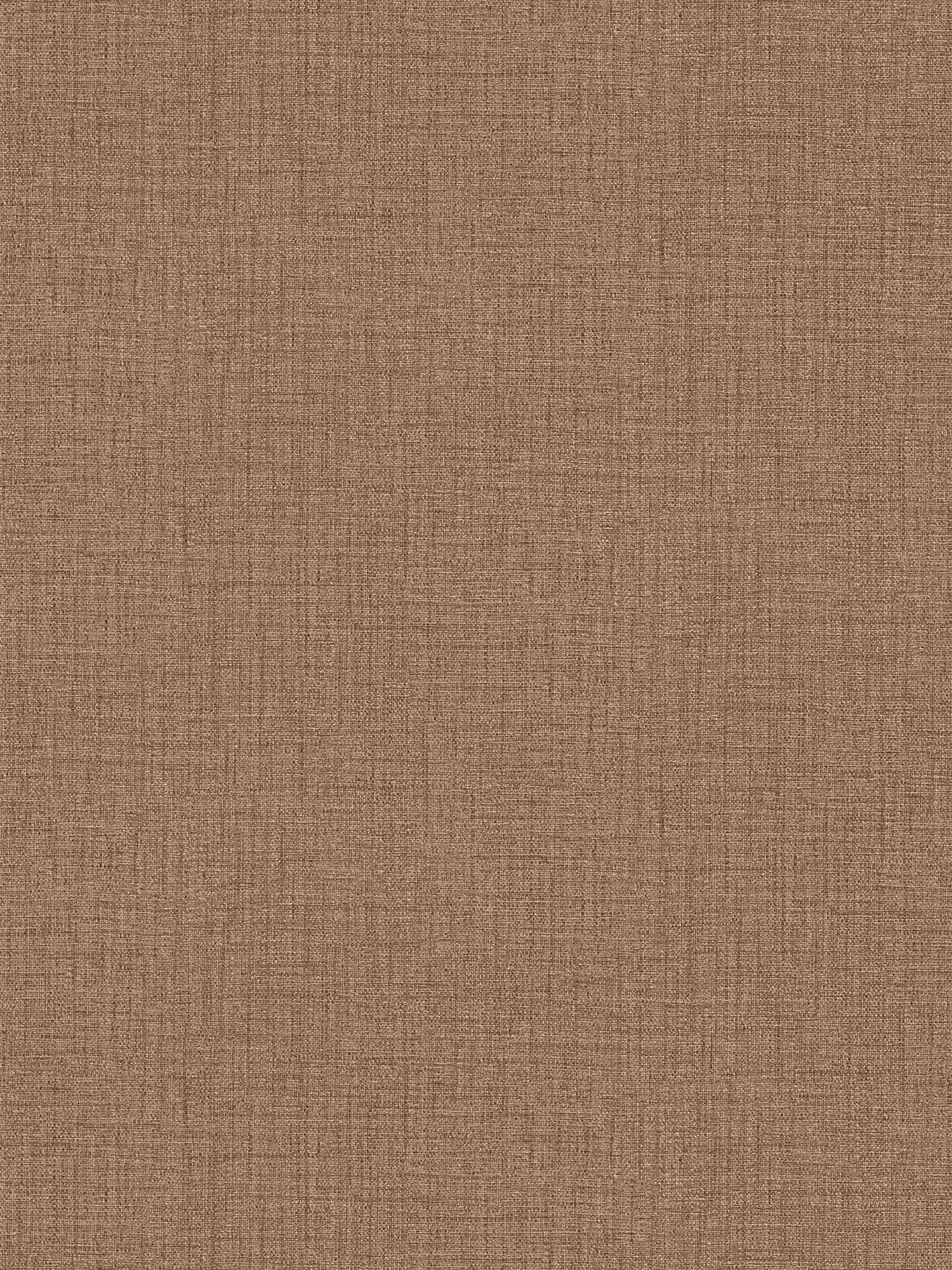 Papier peint intissé marron avec aspect textile & design structuré
