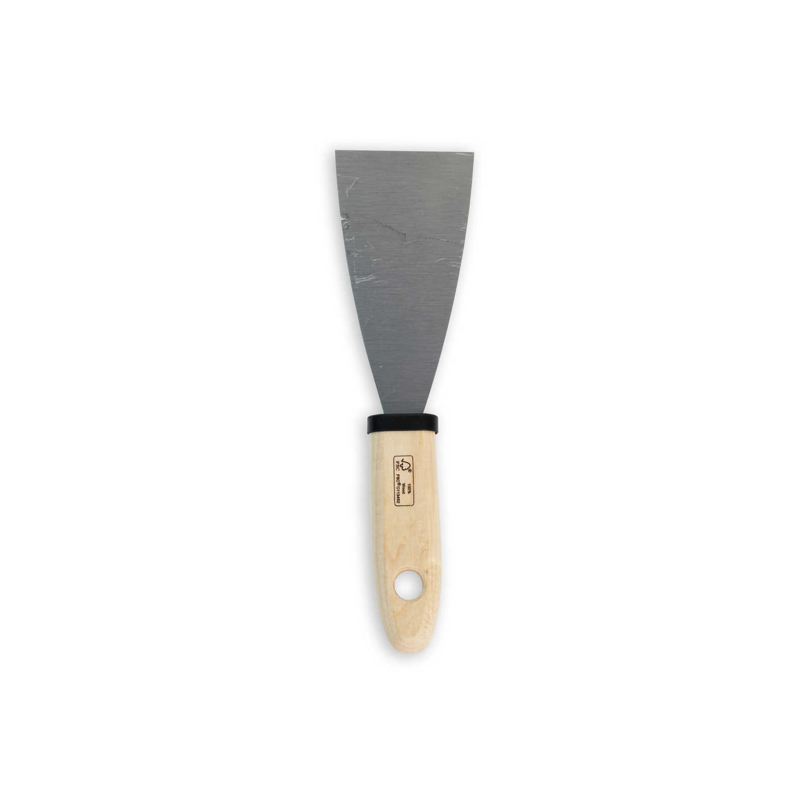         Painter spatula 60mm with flexible steel blade & wooden handle
    