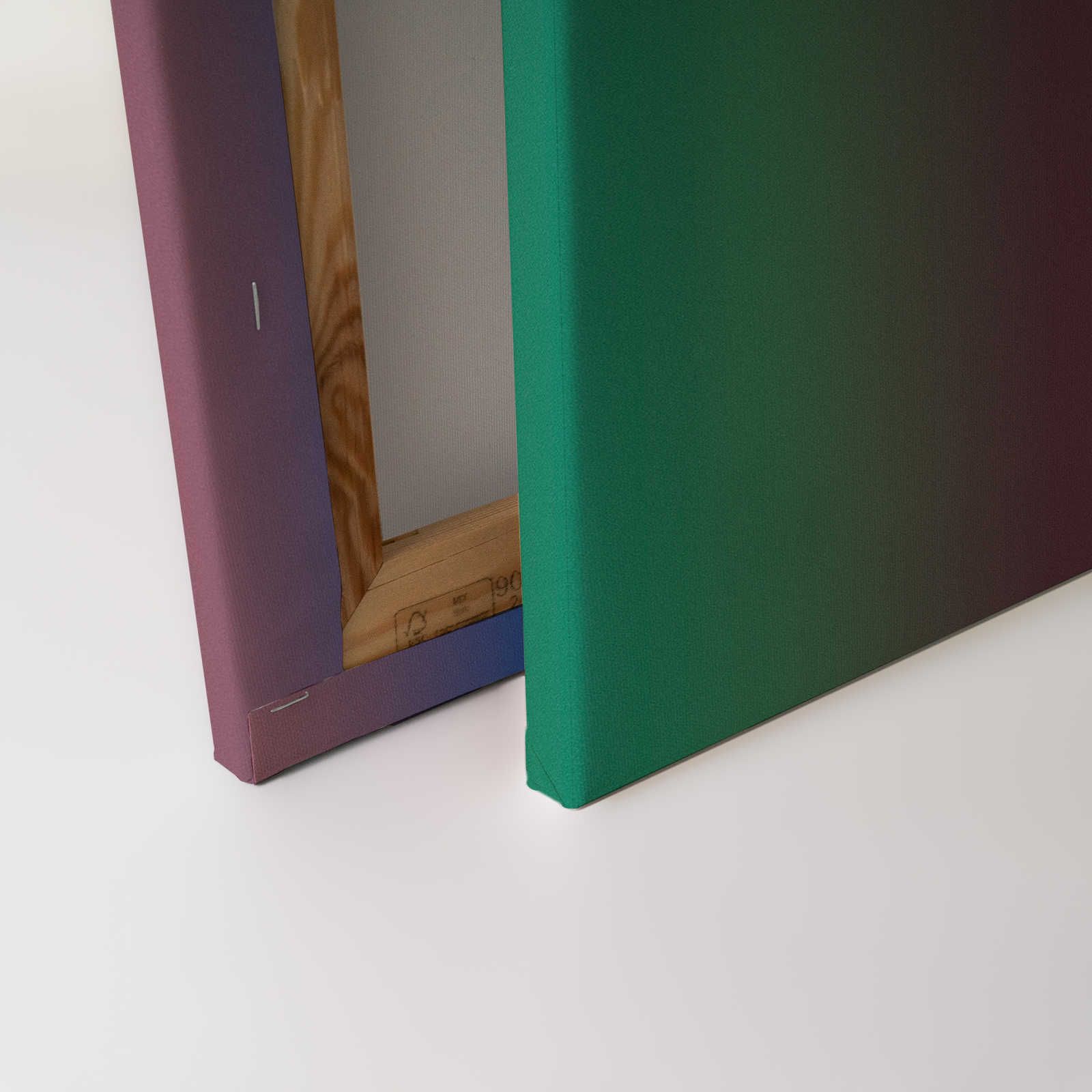             Over the Rainbow 2 - Lienzo degradado Diseño de rayas de colores - 1,20 m x 0,80 m
        