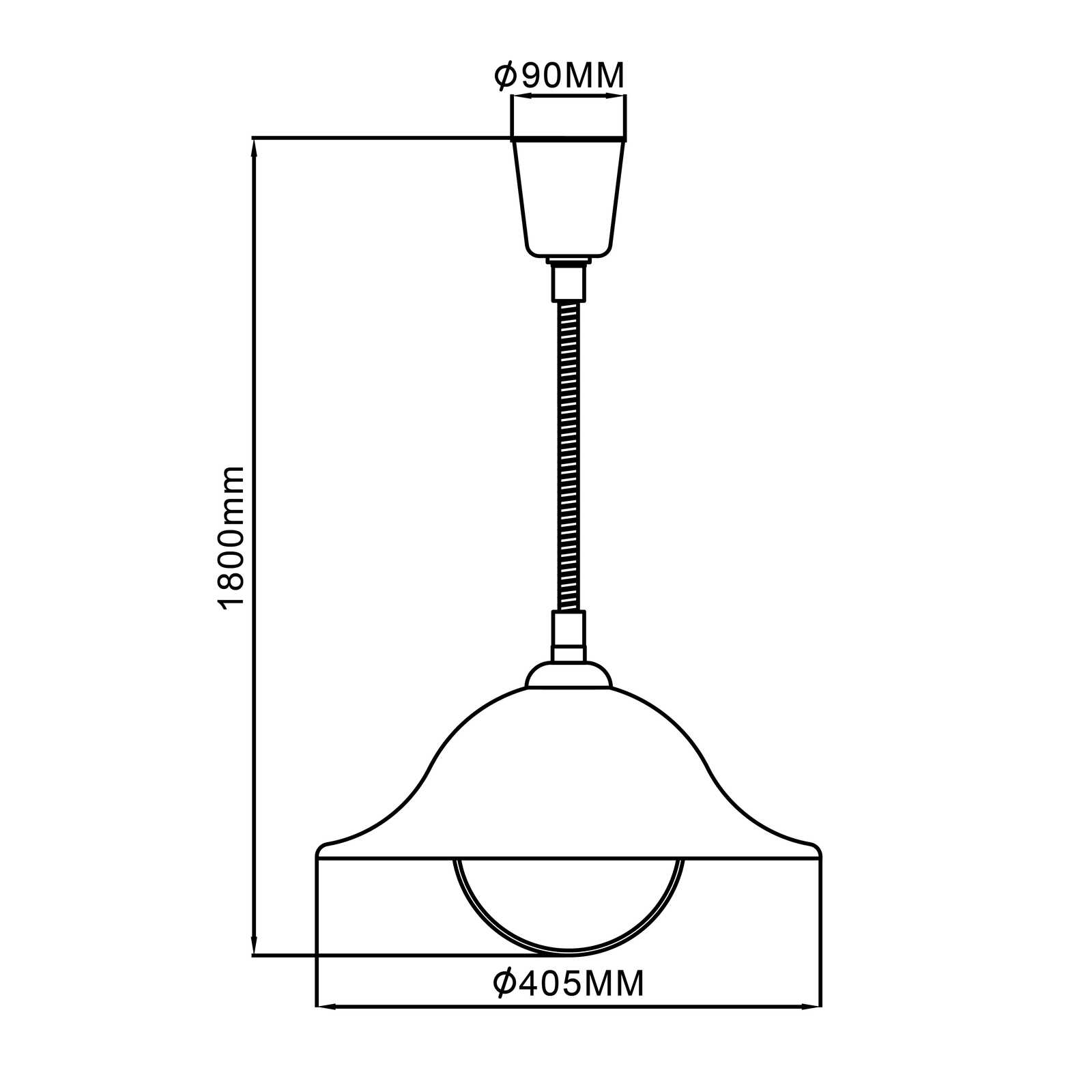             Lámpara colgante de cristal - Gregor - Blanco
        