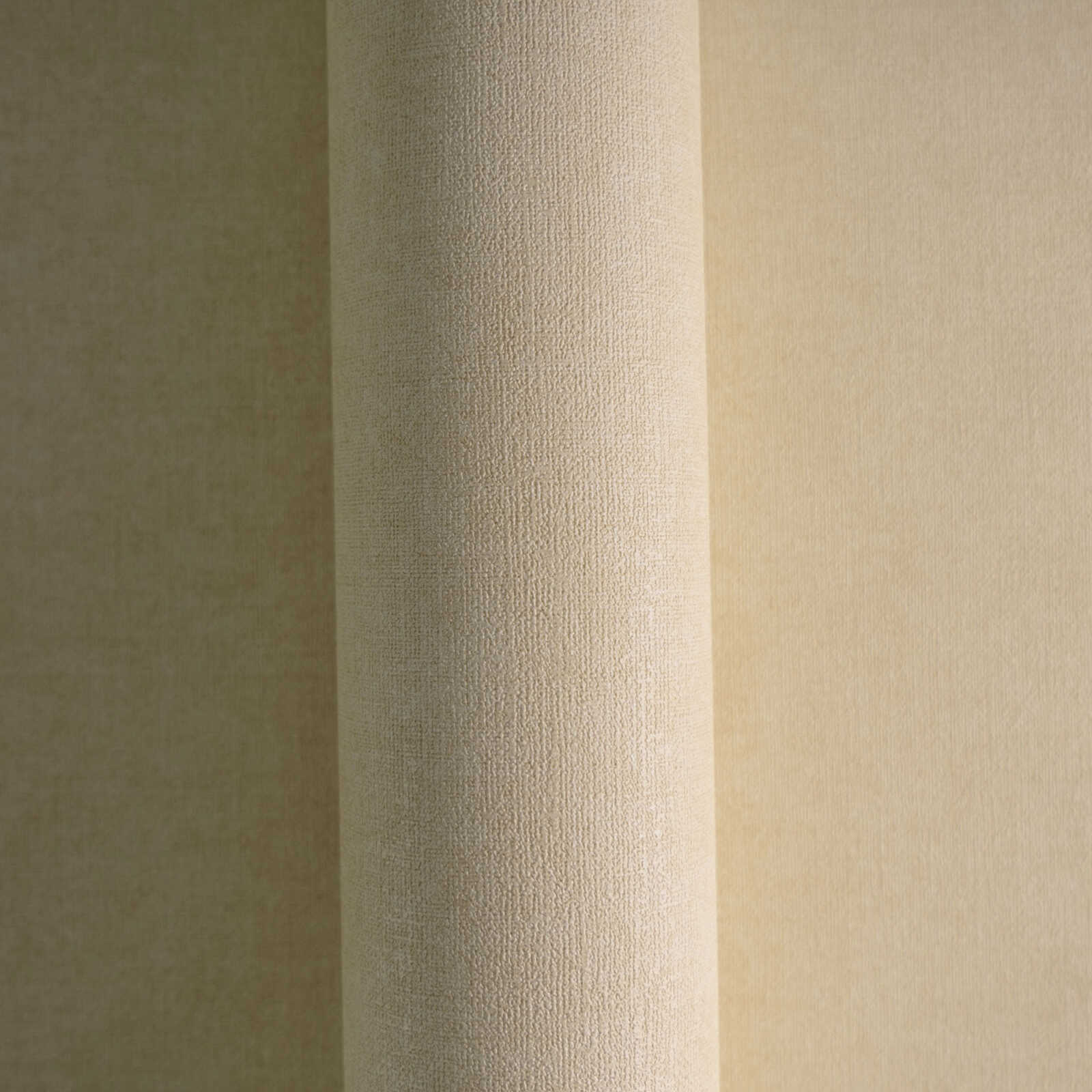             papier peint en papier intissé uni aspect textile - beige, marron
        