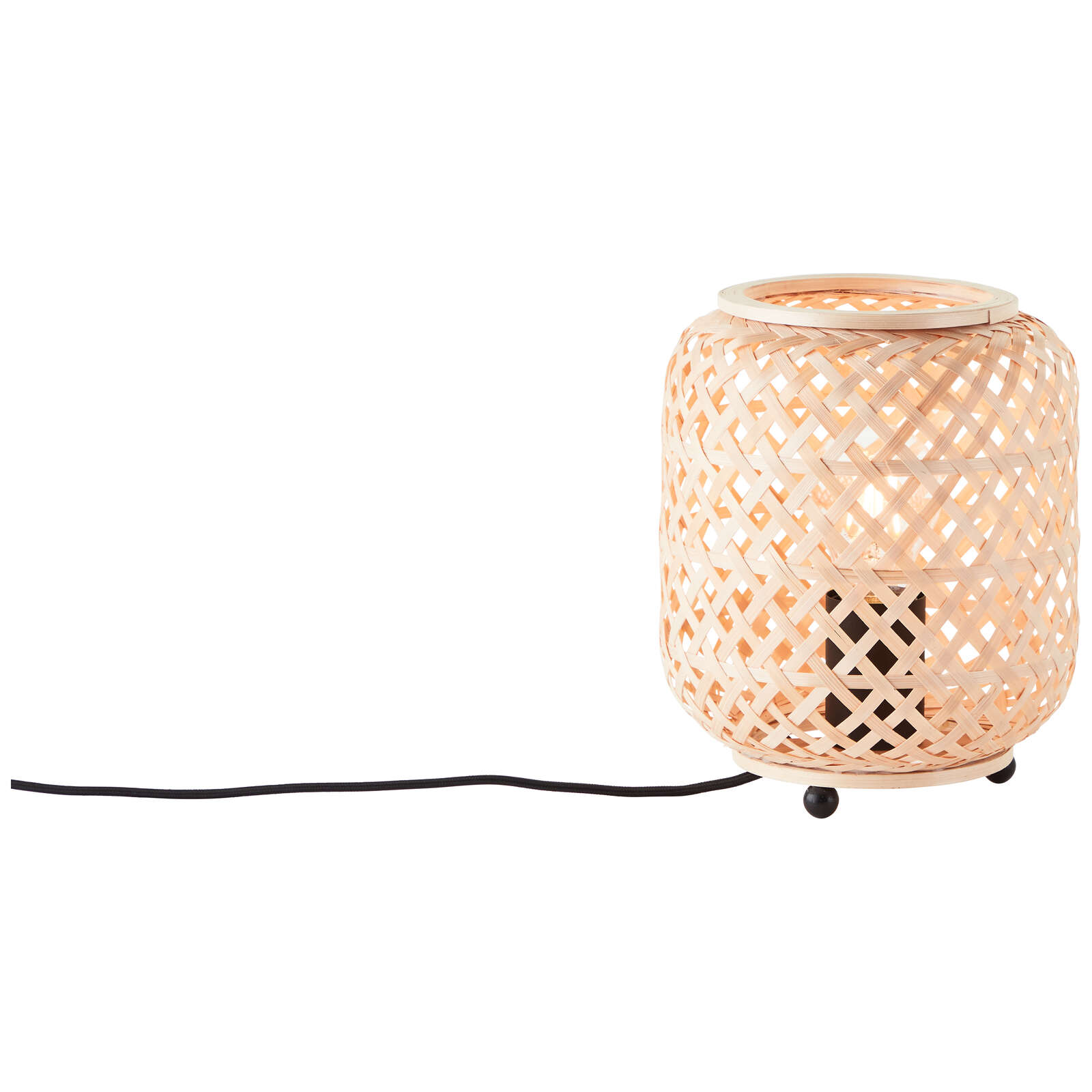             Lampe de table en bambou - Lina - Marron
        
