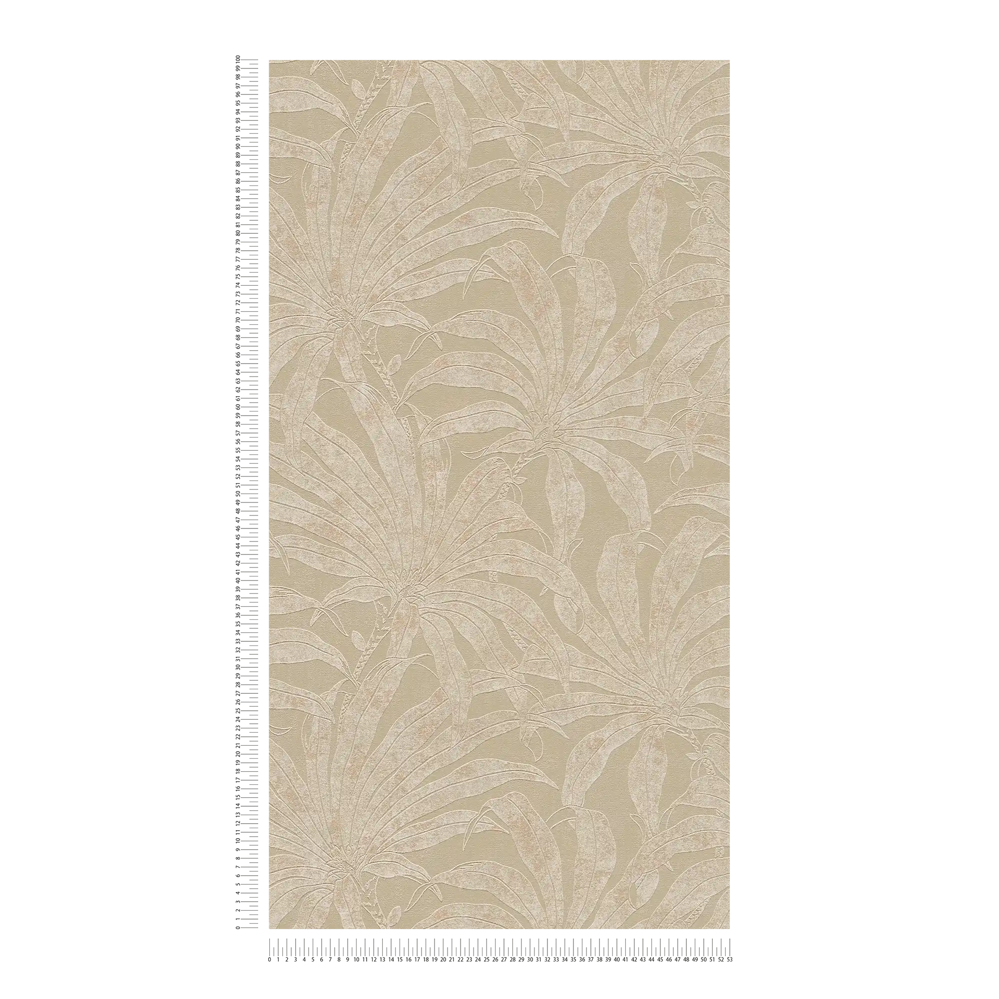             papier peint en papier à motifs avec feuilles de jungle botaniques - gris , blanc, or
        