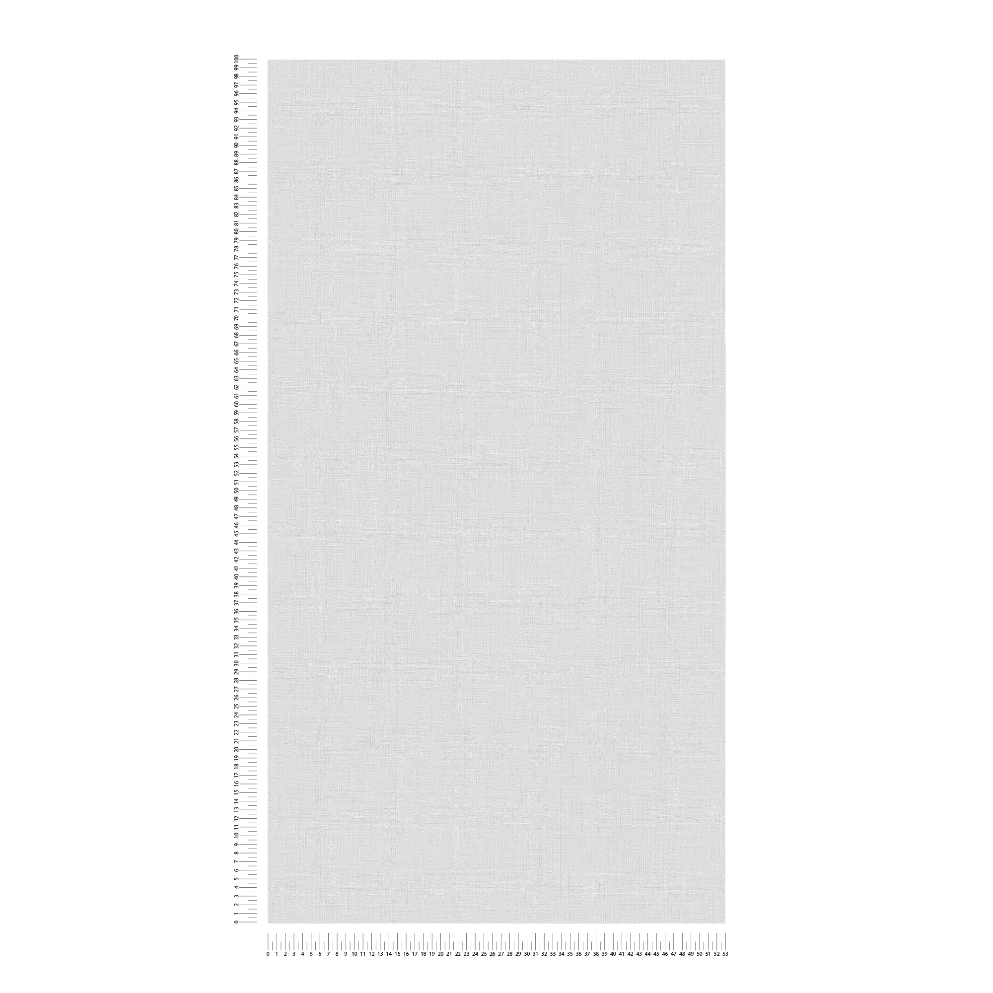             papier peint en papier intissé uni avec motif de tissu dans une teinte sobre - blanc, gris
        