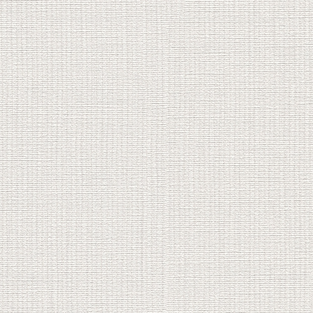             Plain non-woven wallpaper with a woven look, single-coloured - cream, beige
        