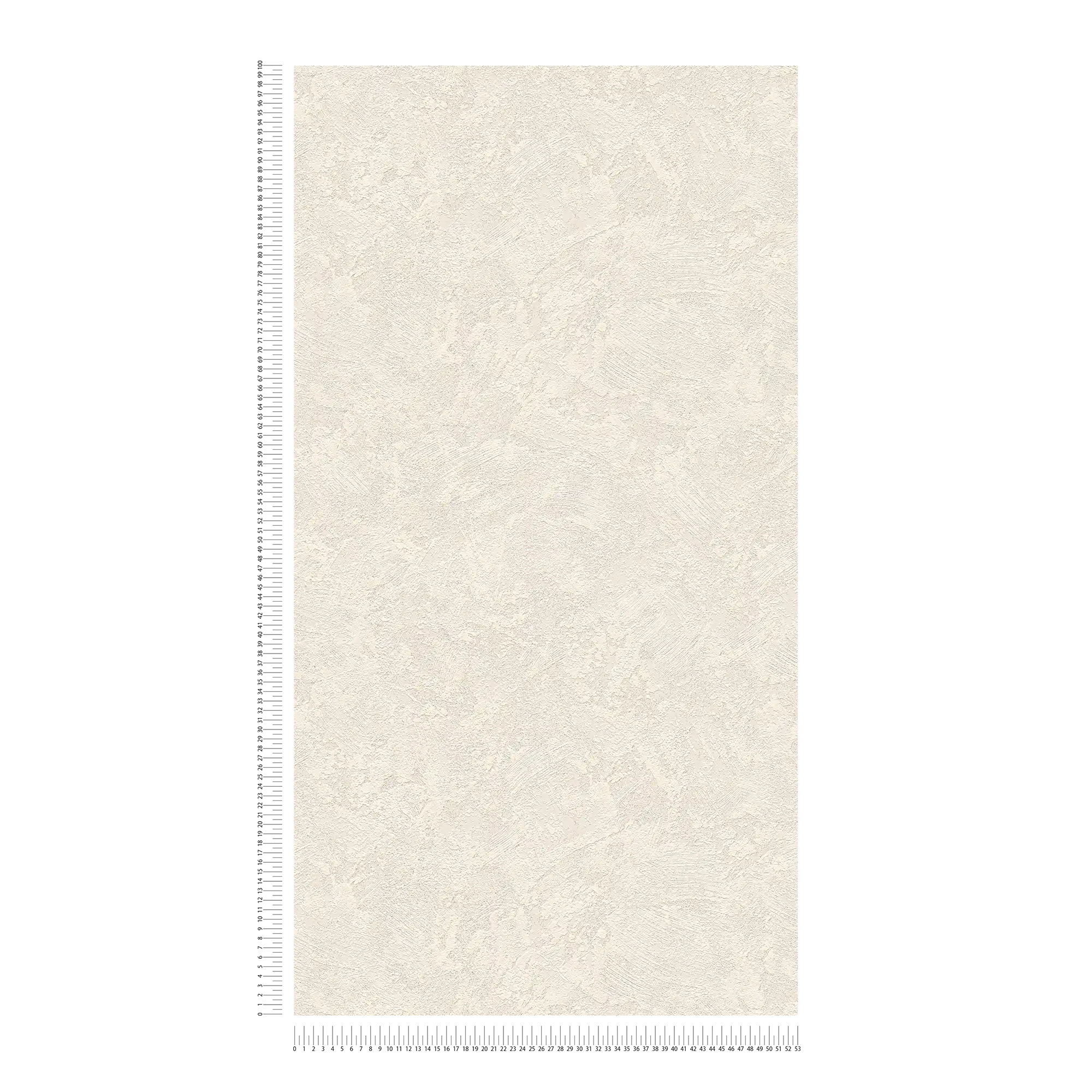             Papier peint intissé imitation crépi avec hachures rustiques - crème, gris
        