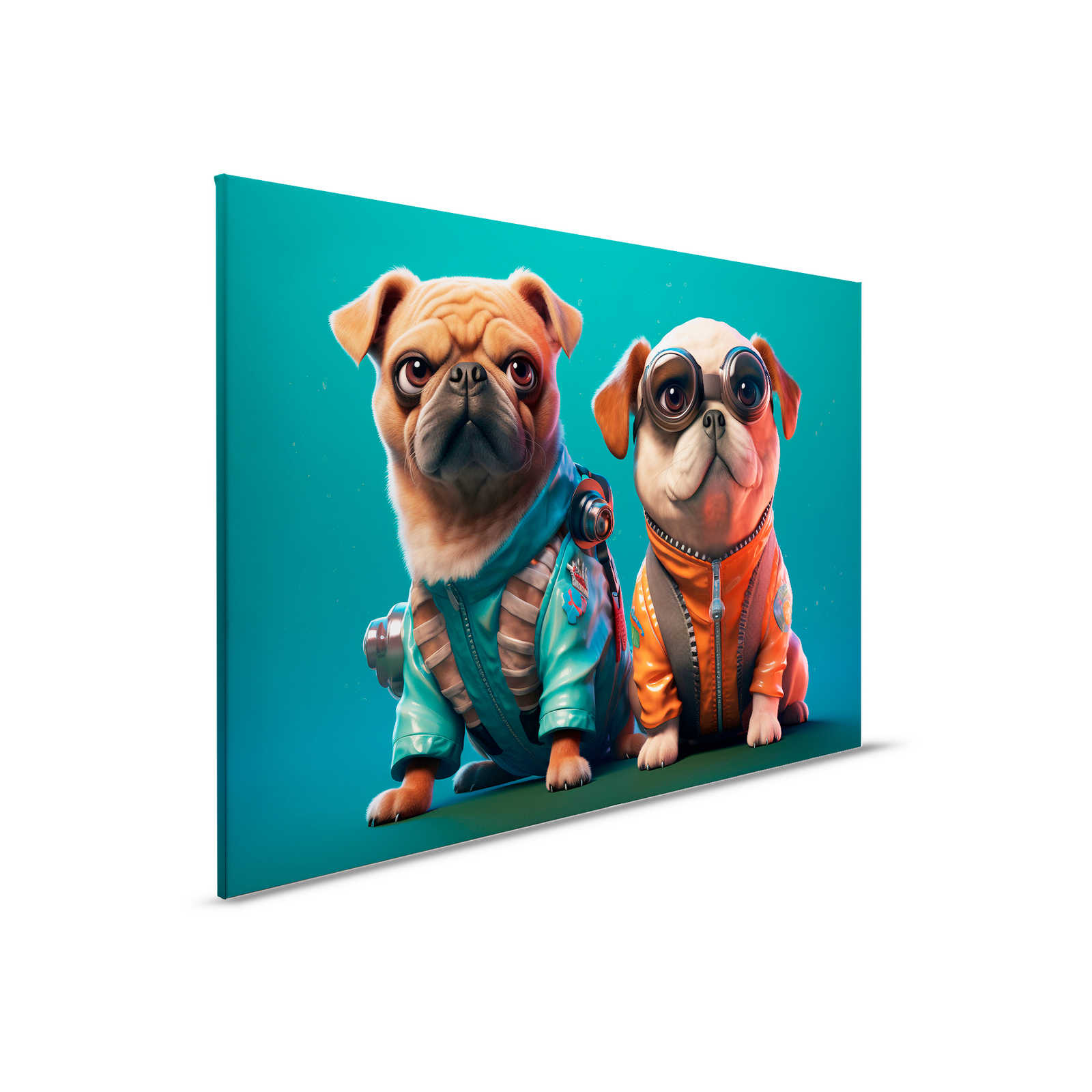         KI Canvas schilderij »Cute Dogs« - 90 cm x 60 cm
    