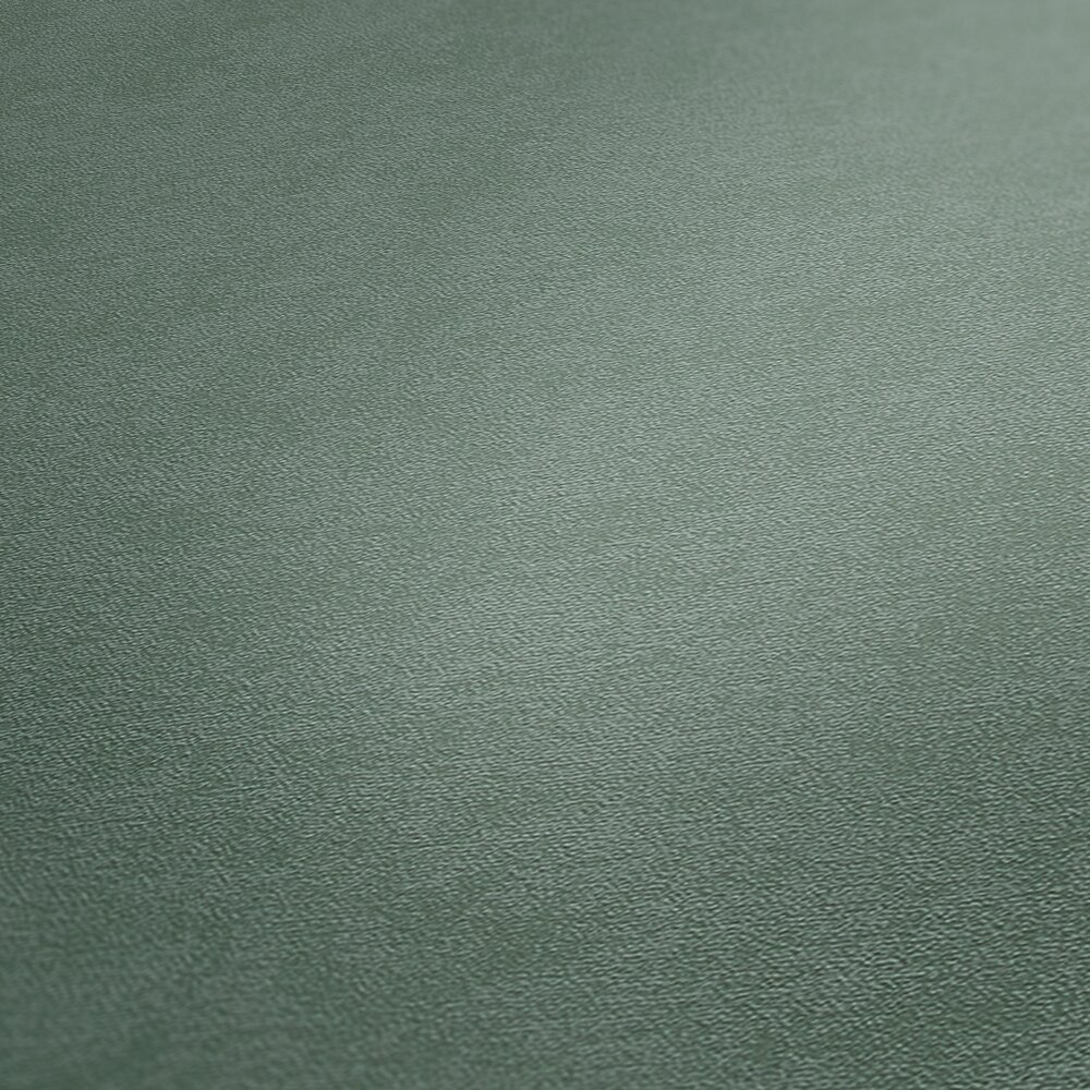             Papel pintado no tejido monocolor de textura suave - Verde
        