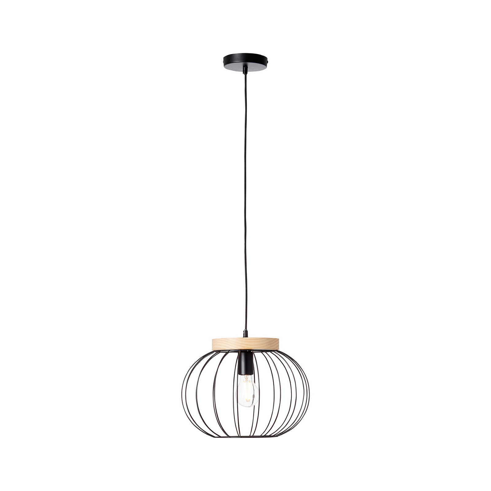 Houten hanglamp - Oliver 2 - Bruin
