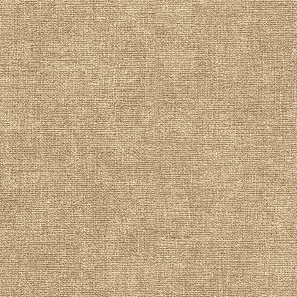             papier peint en papier uni avec légère structure aspect textile - marron, beige
        