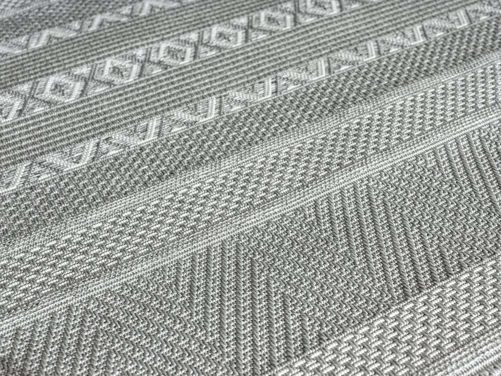             Simple Patterned Outdoor Rug in Grey - 200 x 140 cm
        