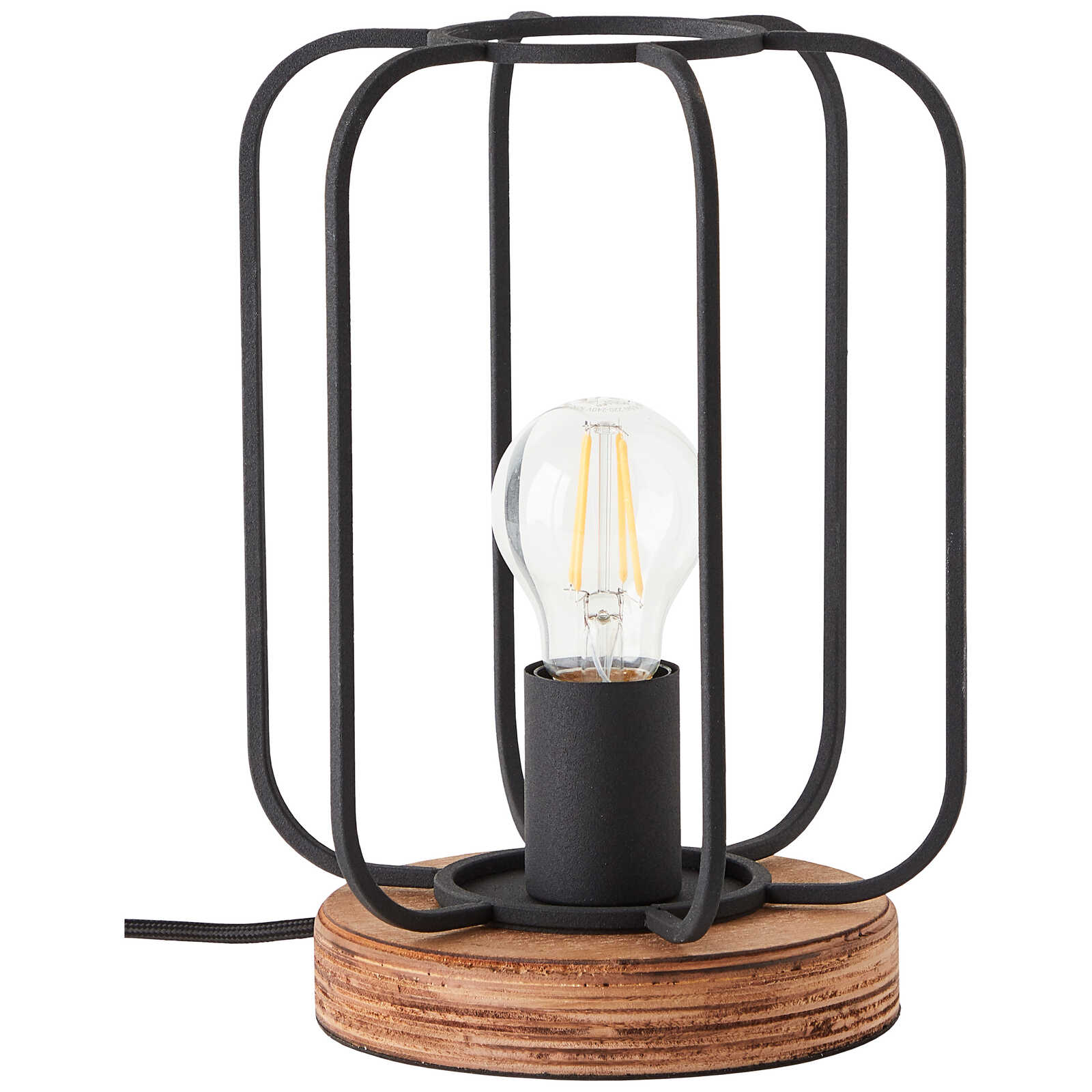            Lámpara de mesa de madera - Rosalie 2 - Marrón
        