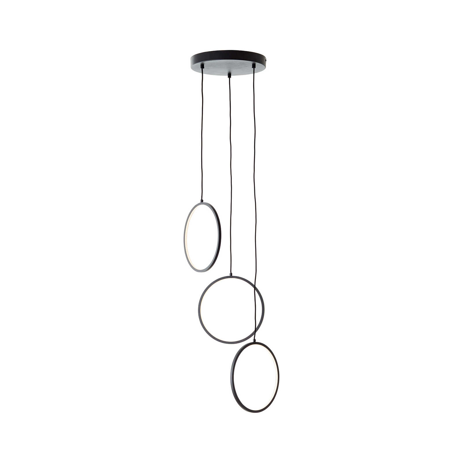 Metalen hanglamp - Elea 4 - Zwart
