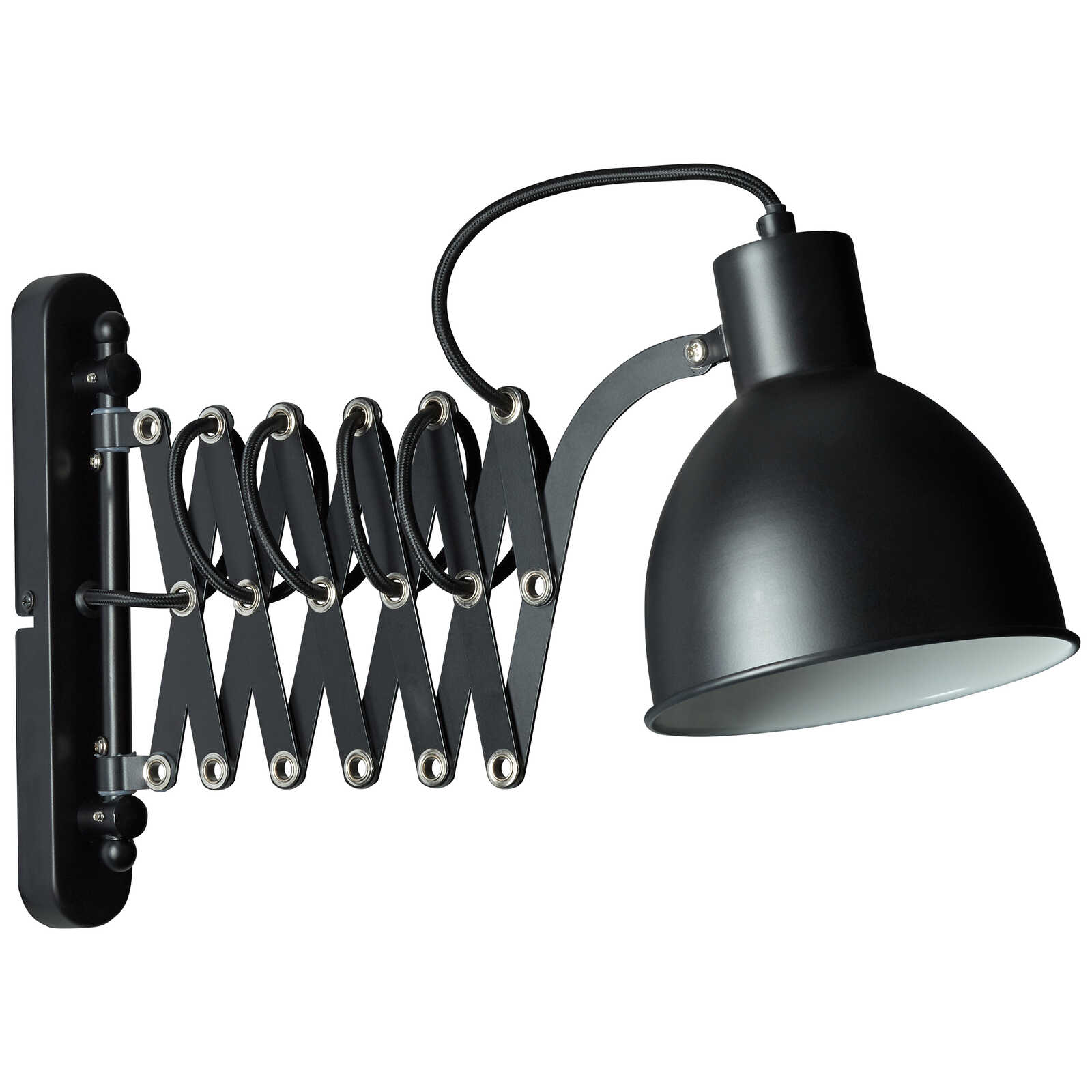             Metalen wandlamp - Miran - Zwart
        