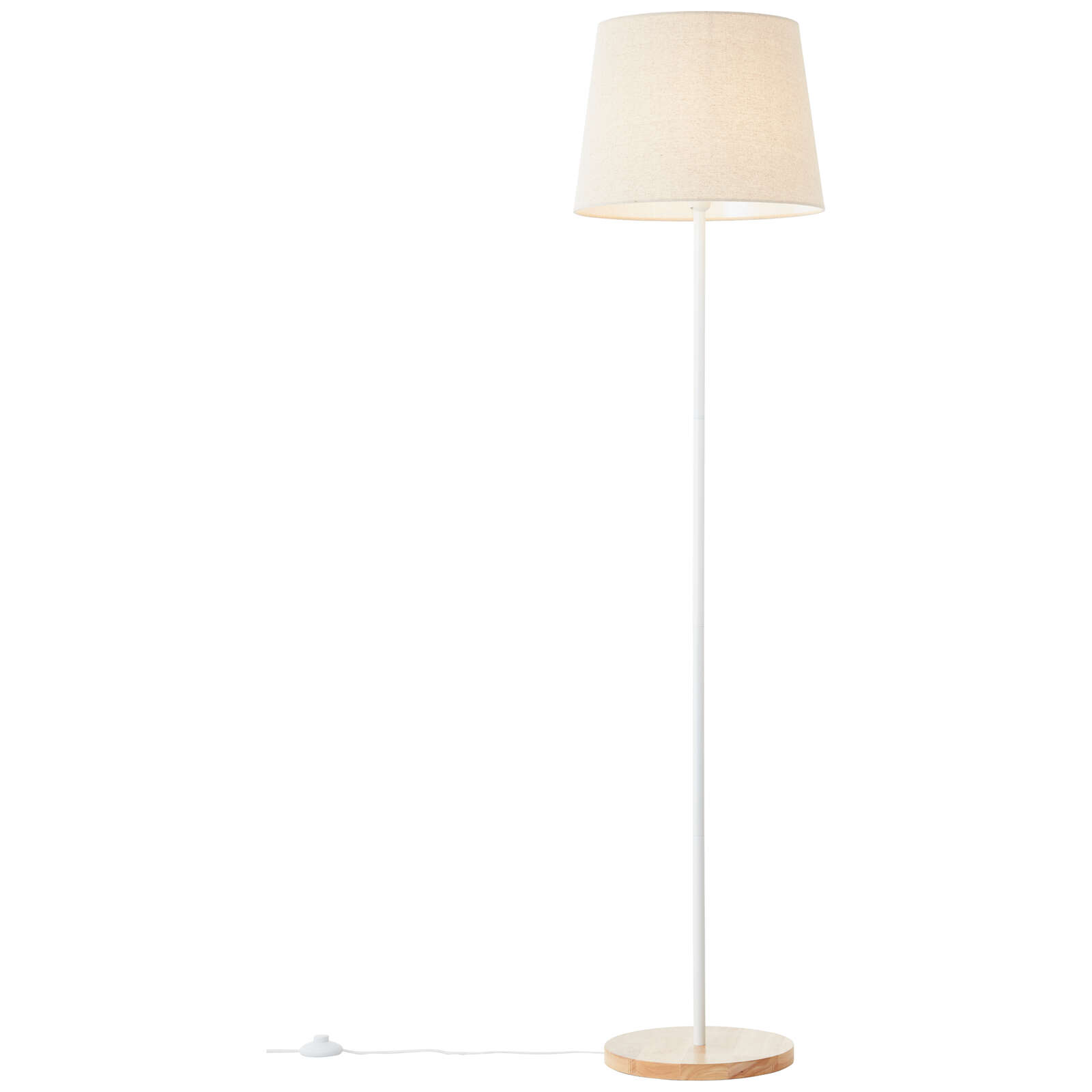             Lámpara de pie textil - Lenni 2 - Marrón
        