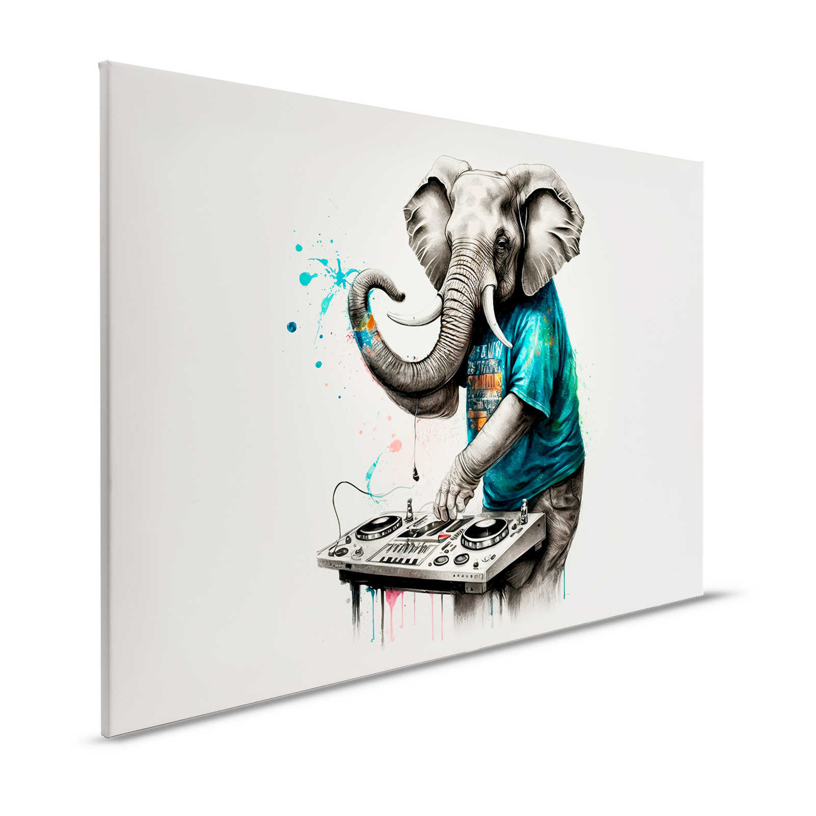 KI Cuadro »elefante dj« - 120 cm x 80 cm
