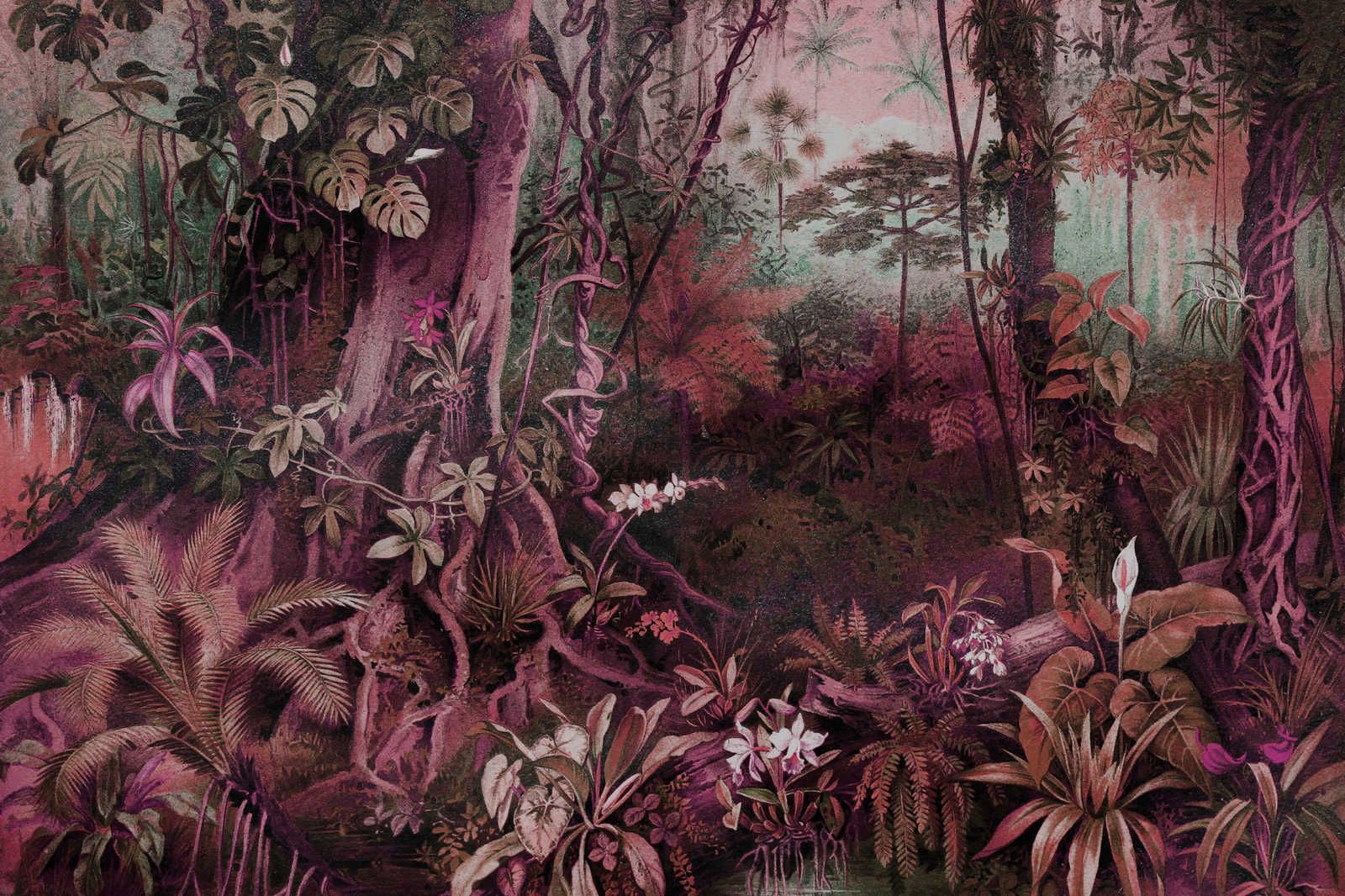             Canvas schilderij Jungle motief met bladeren - 1.20 m x 0.80 m
        