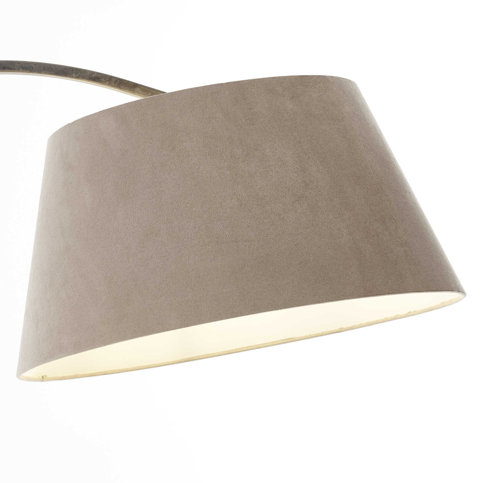             Arched textile floor lamp - Coco - Grey
        