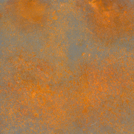 Papier peint panoramique aspect rouille orange marron avec look usé
