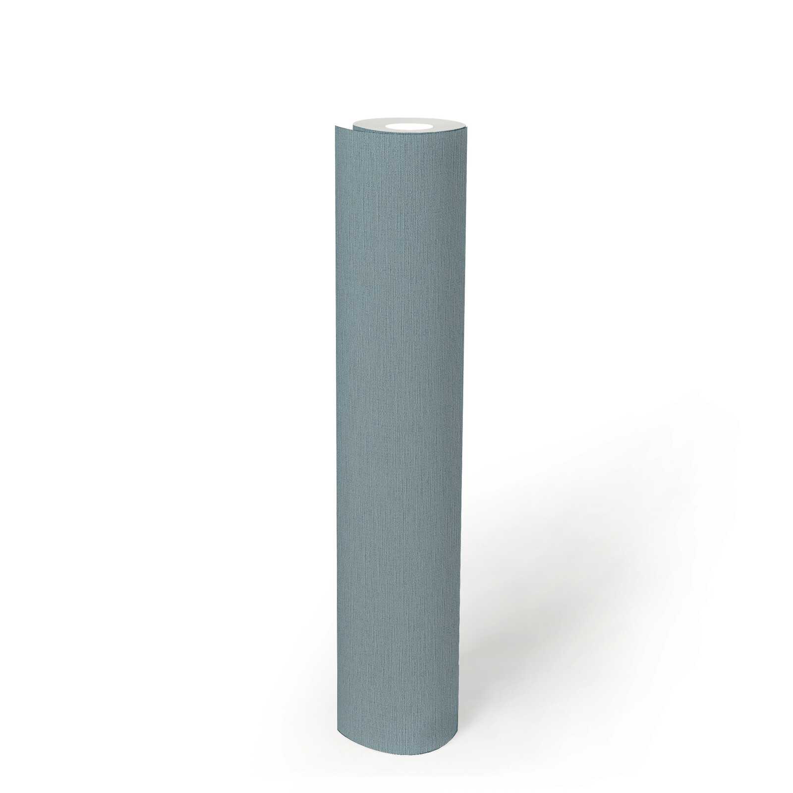             Papier peint aspect lin bleu clair avec aspect textile style scandi
        