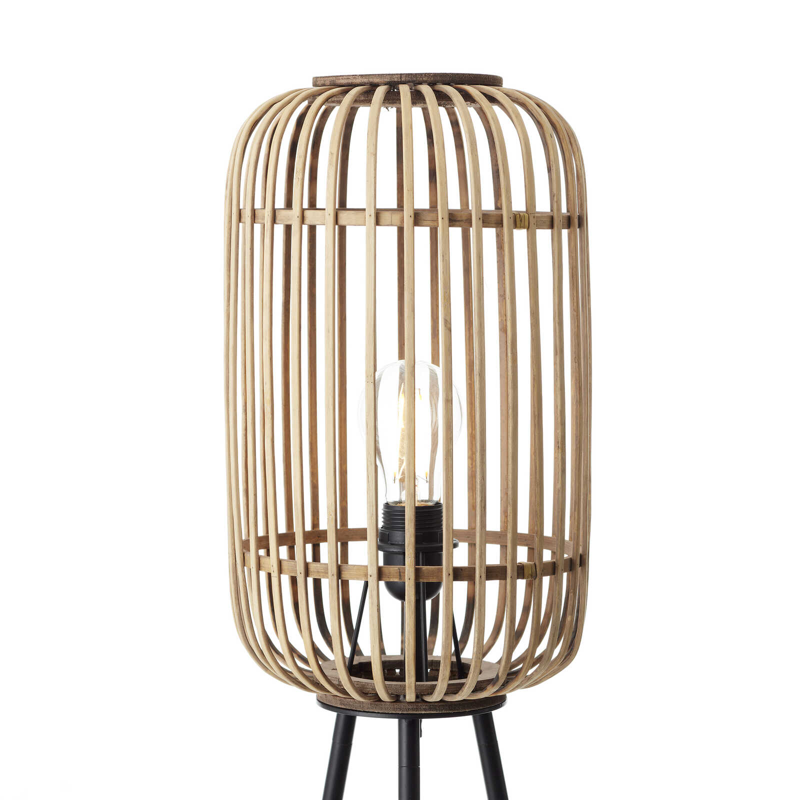             Bamboe vloerlamp - Willi 8 - Bruin
        