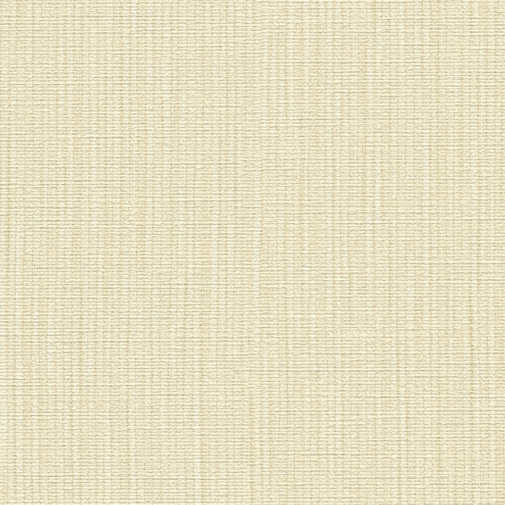             Plain non-woven wallpaper in a fabric design in a simple colour tone - beige, yellow, gold
        