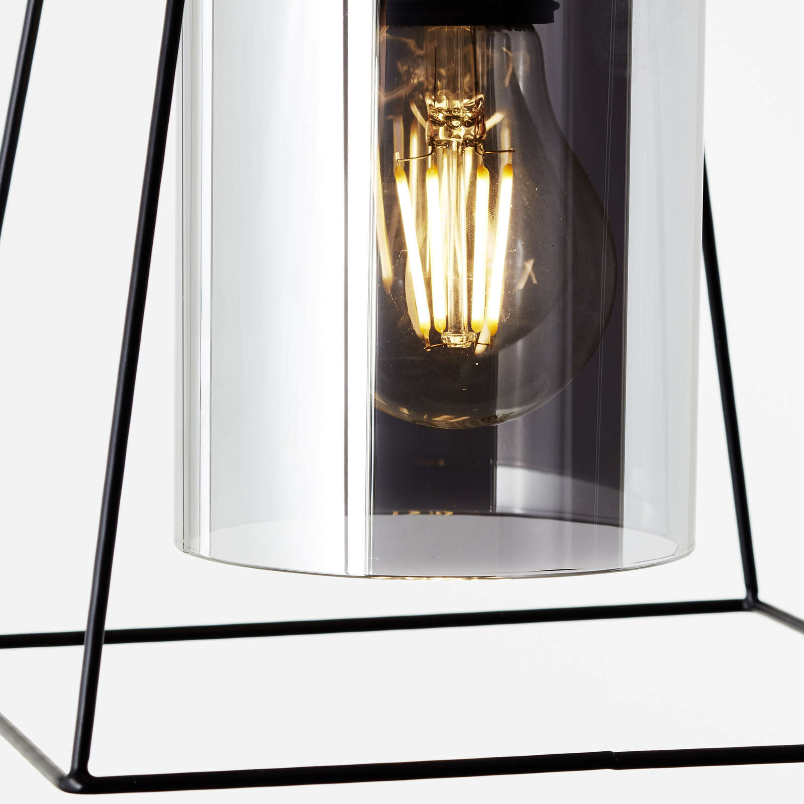             Lámpara colgante de cristal - Lennox 1 - Negro
        
