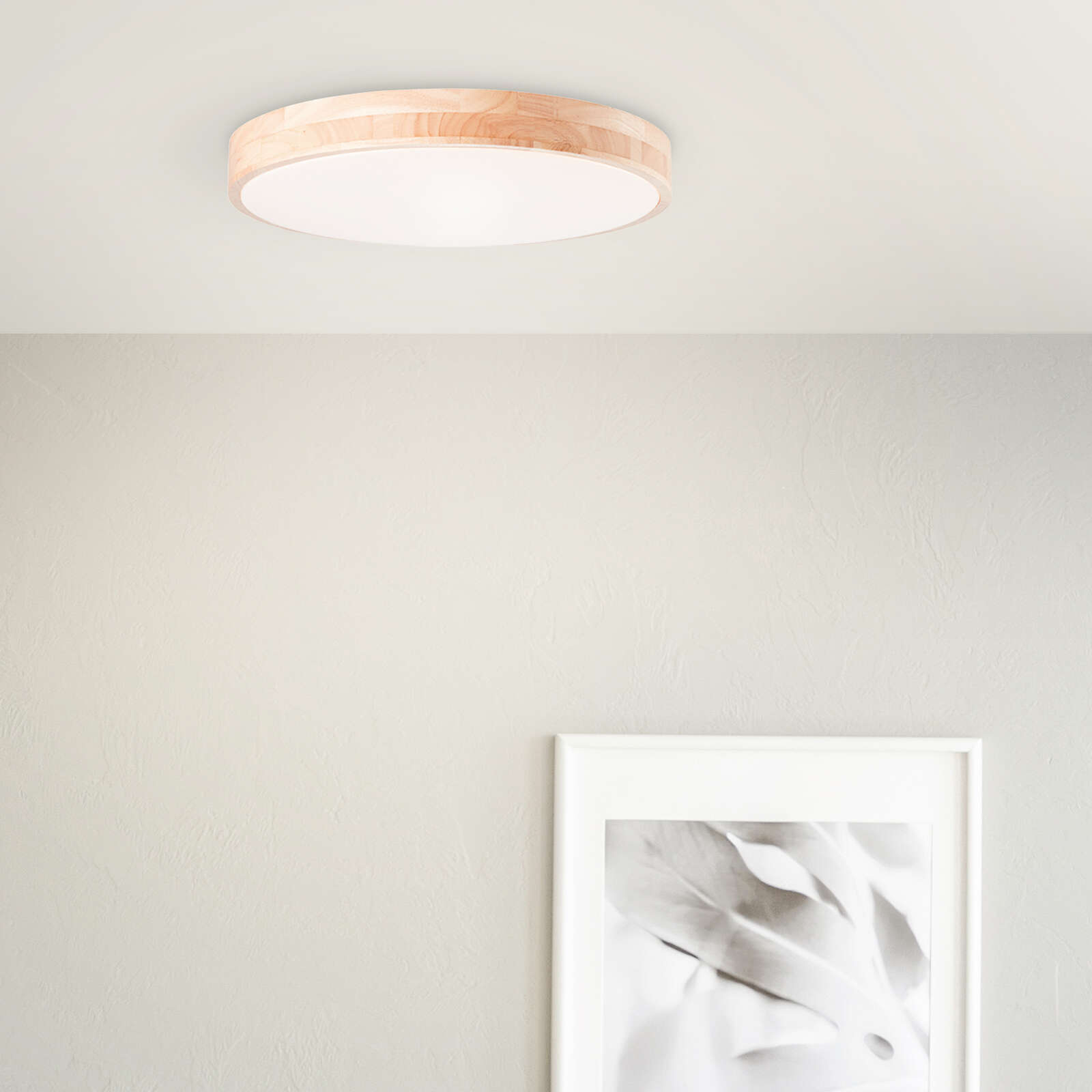             Lampada da parete e soffitto in legno - Niklas 2 - Marrone
        