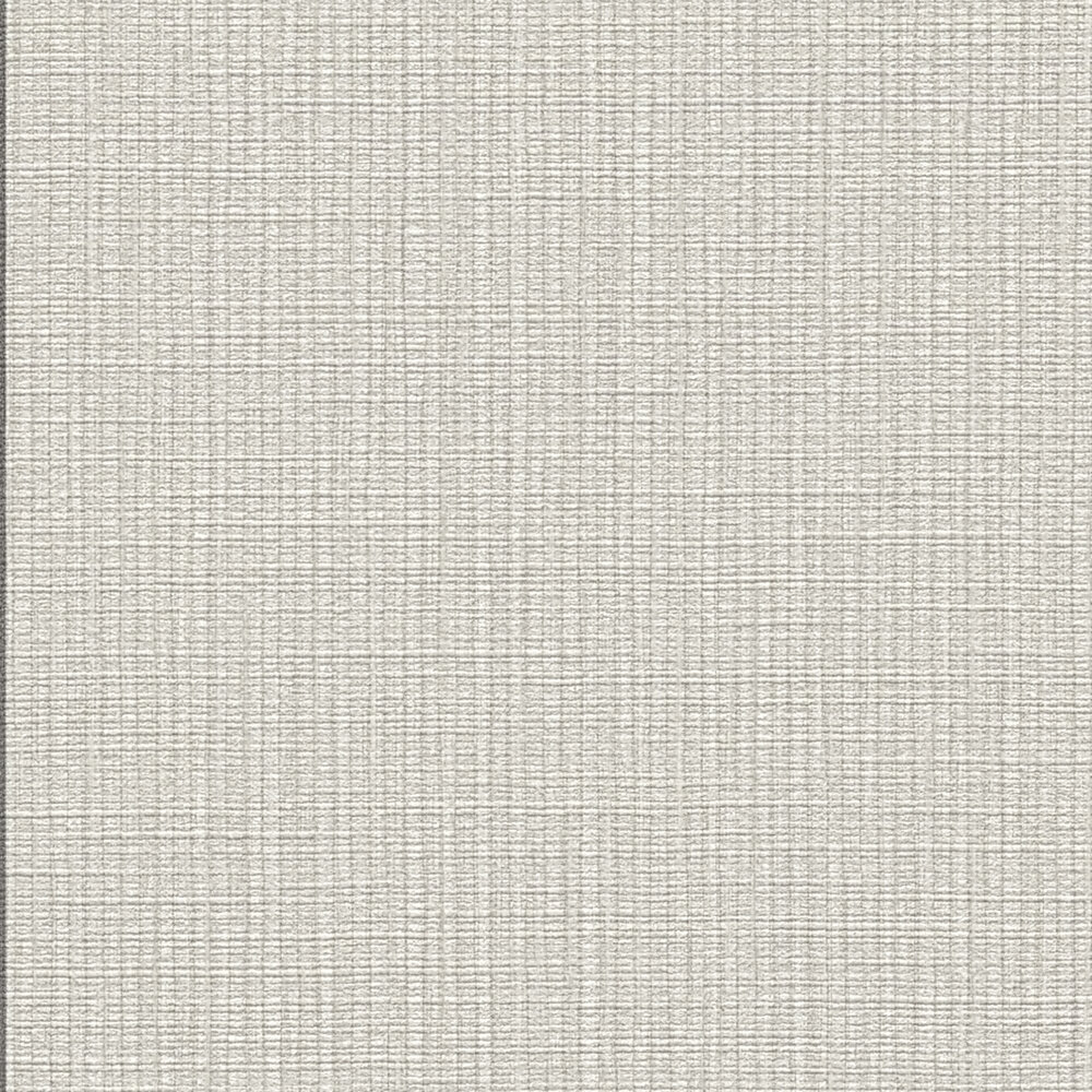             Classic stripe wallpaper in textile look - beige, grey
        