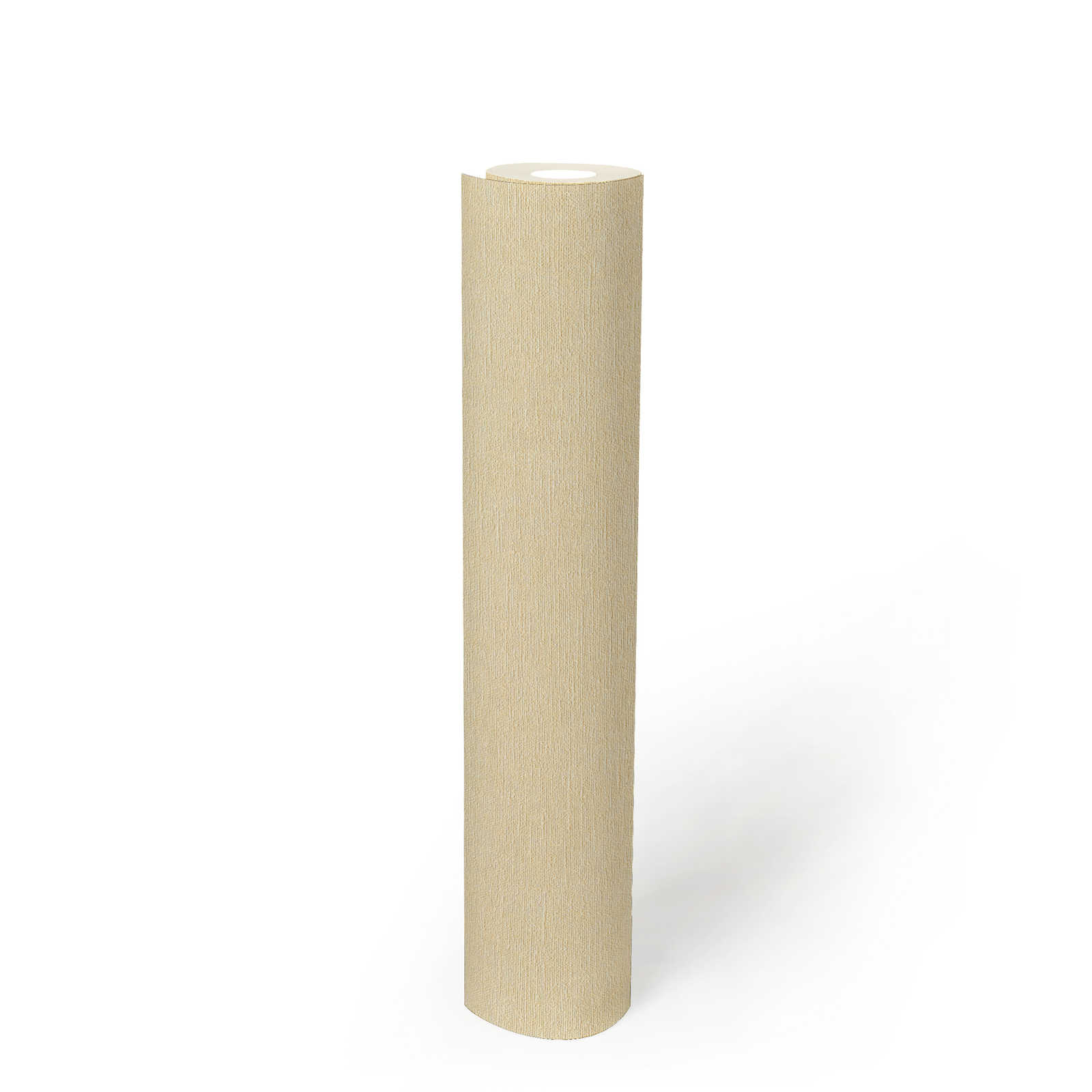             papier peint en papier intissé uni aspect textile - beige
        