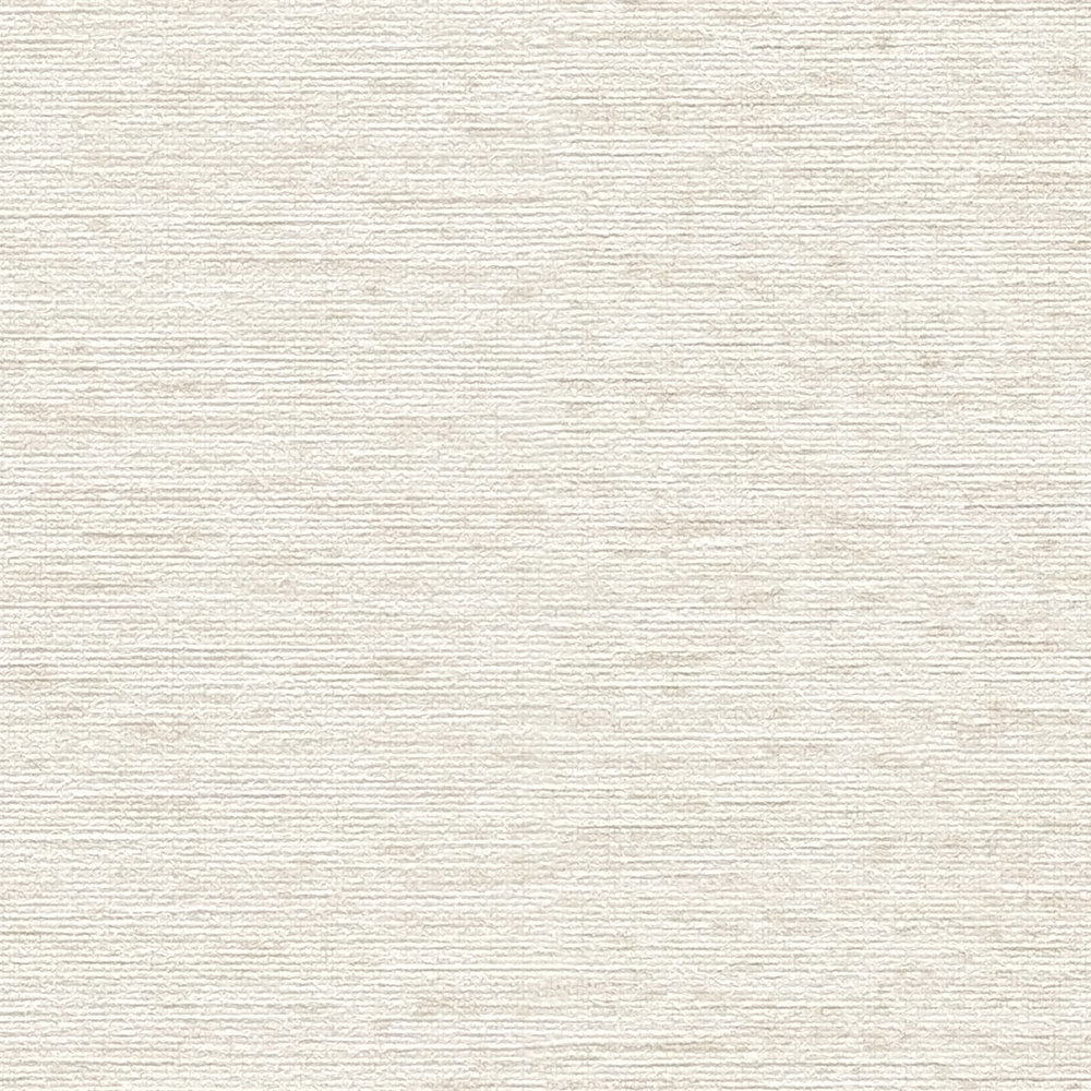             papier peint en papier uni avec structure tissée, mat - crème, blanc, beige
        