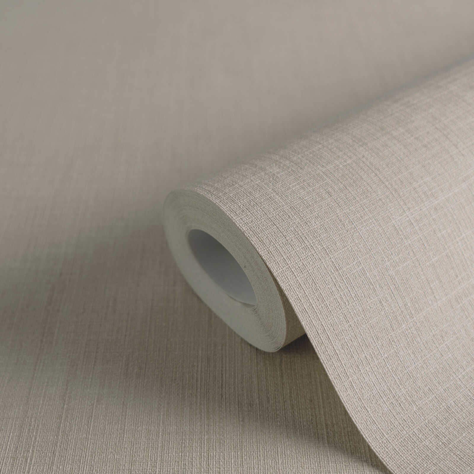             papier peint en papier uni aspect textile légèrement structuré - beige
        