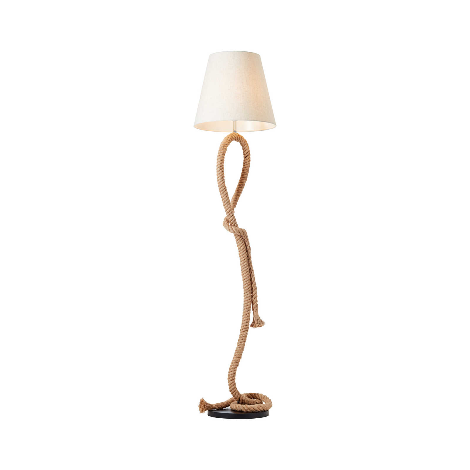 Floor lamp made of textile - Milan 4 - Brown
