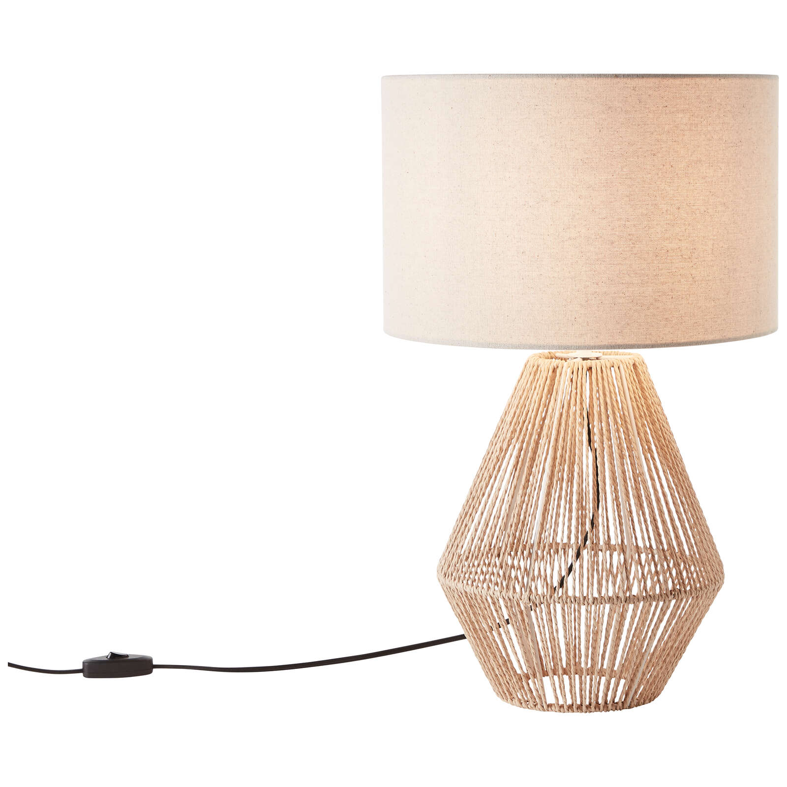             Lampe de table en textile - Konrad - Beige
        