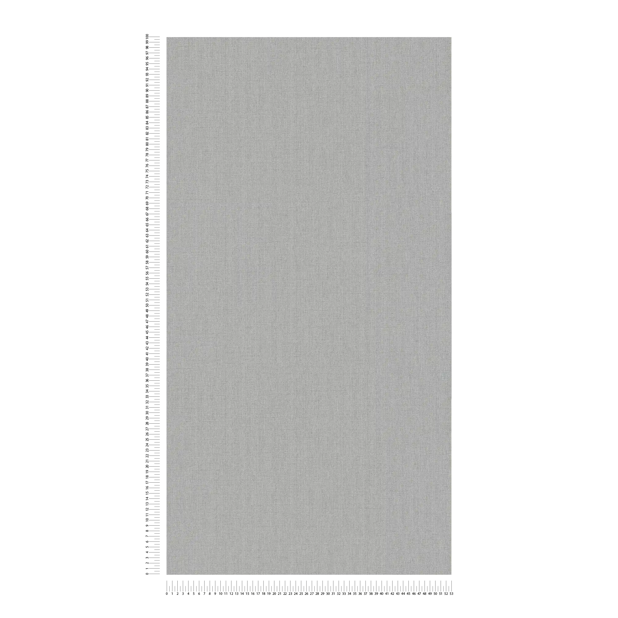             Plain non-woven wallpaper in textile look - grey
        