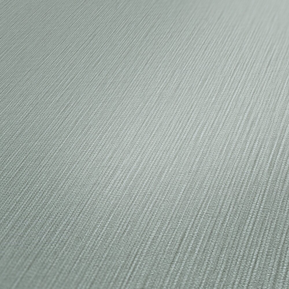             Papel pintado no tejido de color liso con aspecto textil - gris, azul
        