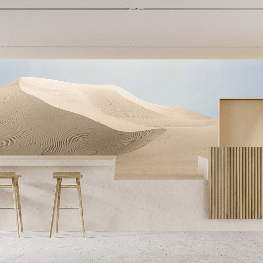 Fotomurali »dune« - Paesaggio desertico dai colori pastello - Materiali non tessuto liscio e leggermente perlato
