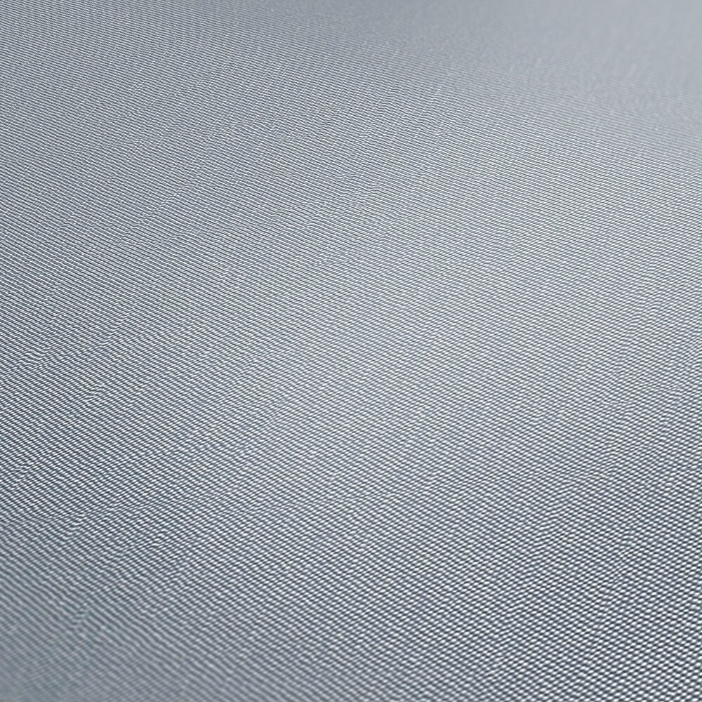             Plain non-woven wallpaper with textile design and matt finish - blue, blue
        