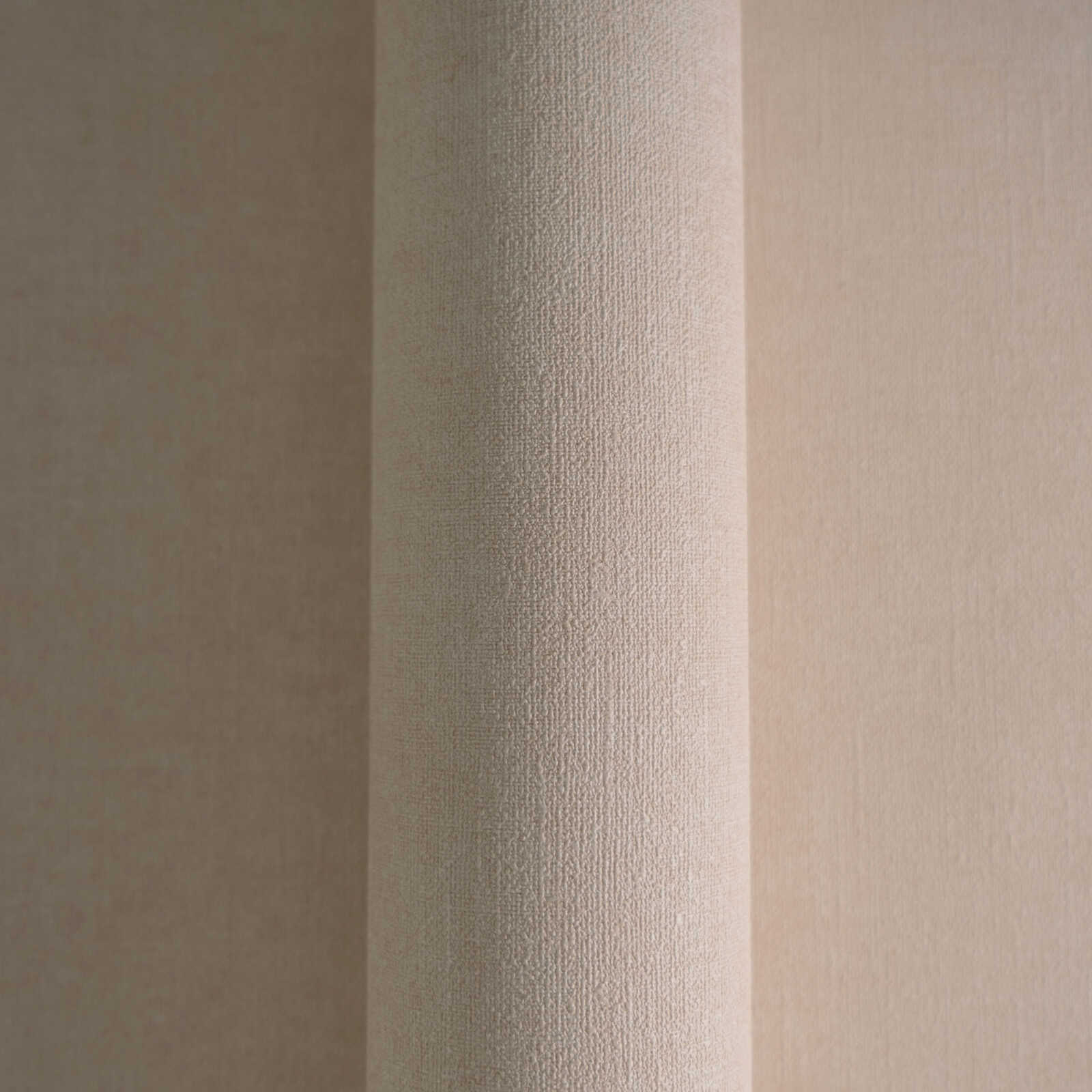             papier peint en papier intissé légèrement structuré uni - beige, rose
        