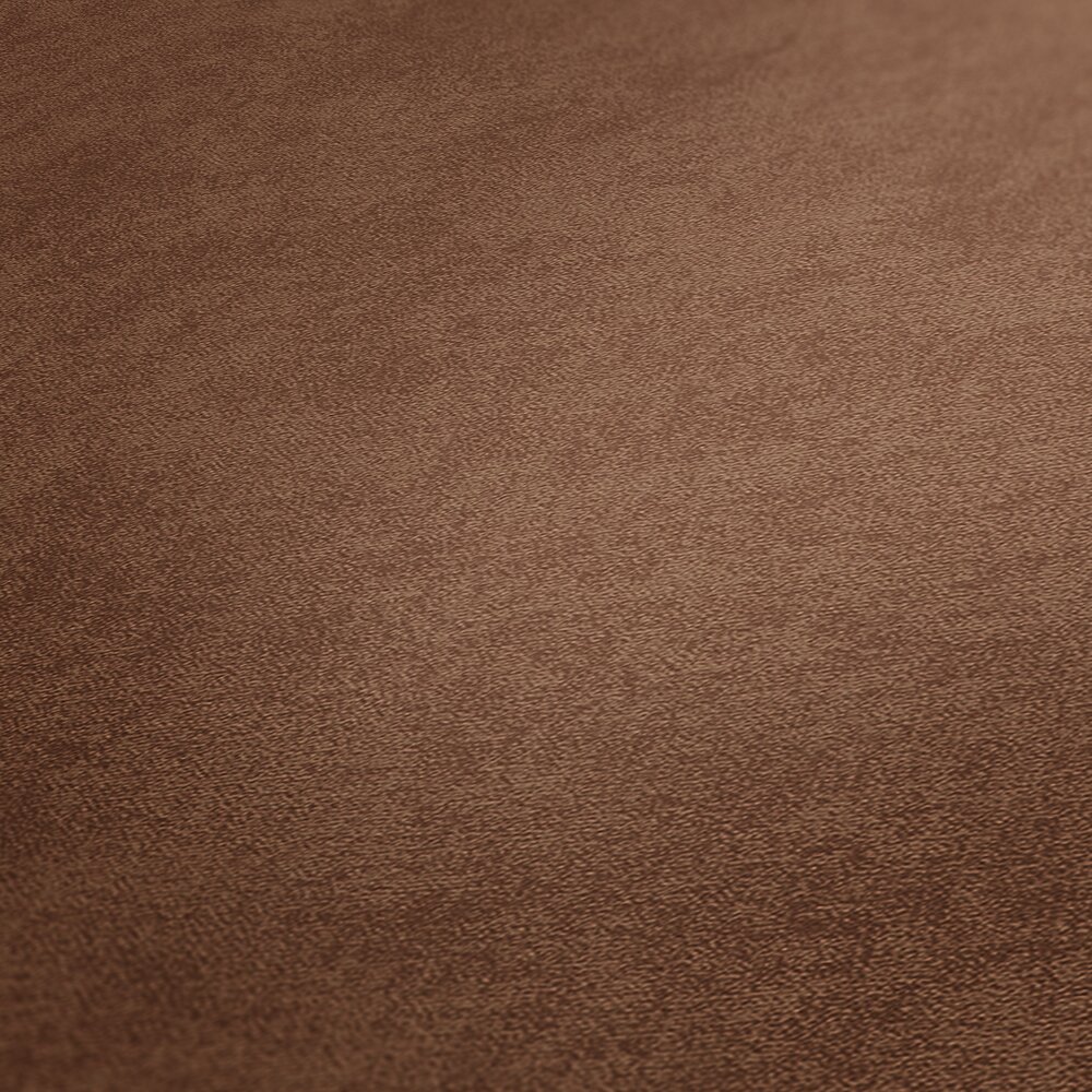             Single-coloured non-woven wallpaper with subtle texture - brown
        