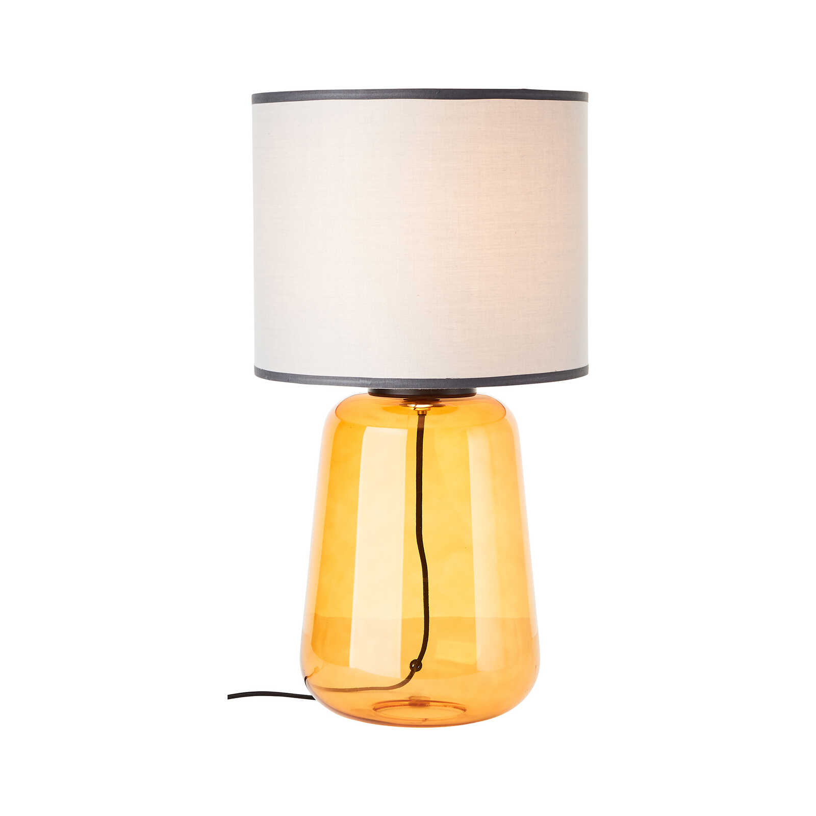 Lampe de table en textile - Jana 2 - Jaune
