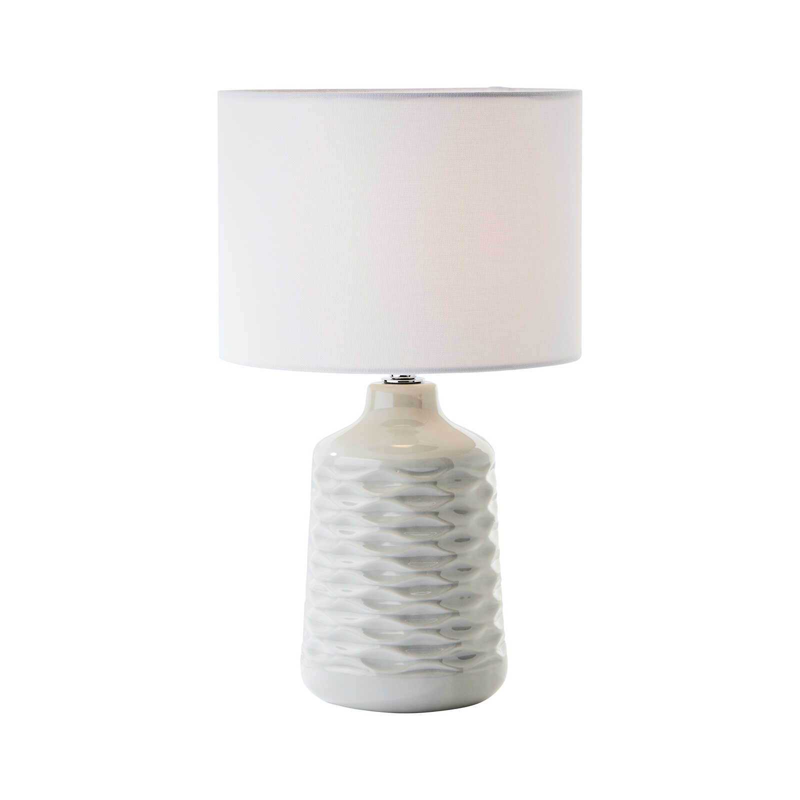 Lampe de table en textile - Jasper 3 - Gris
