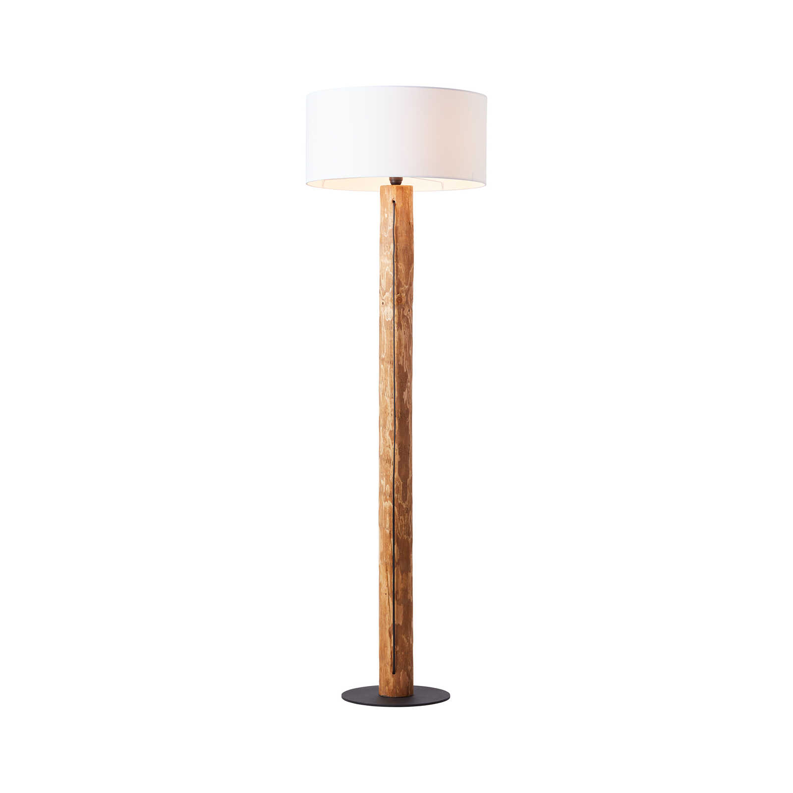 Floor lamp made of textile - Joshua 3 - Brown
