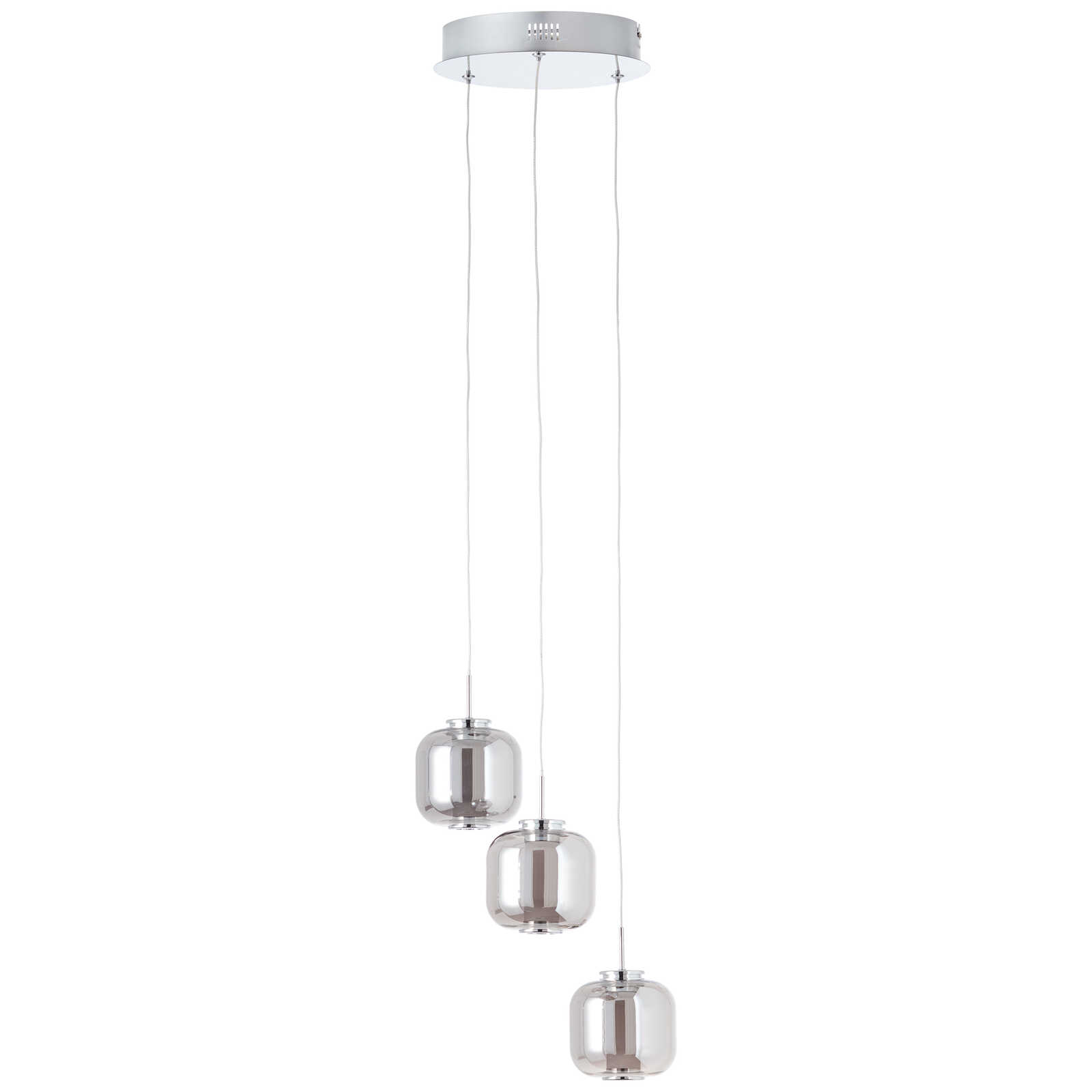             Glass pendant light - Martin 2 - Grey
        