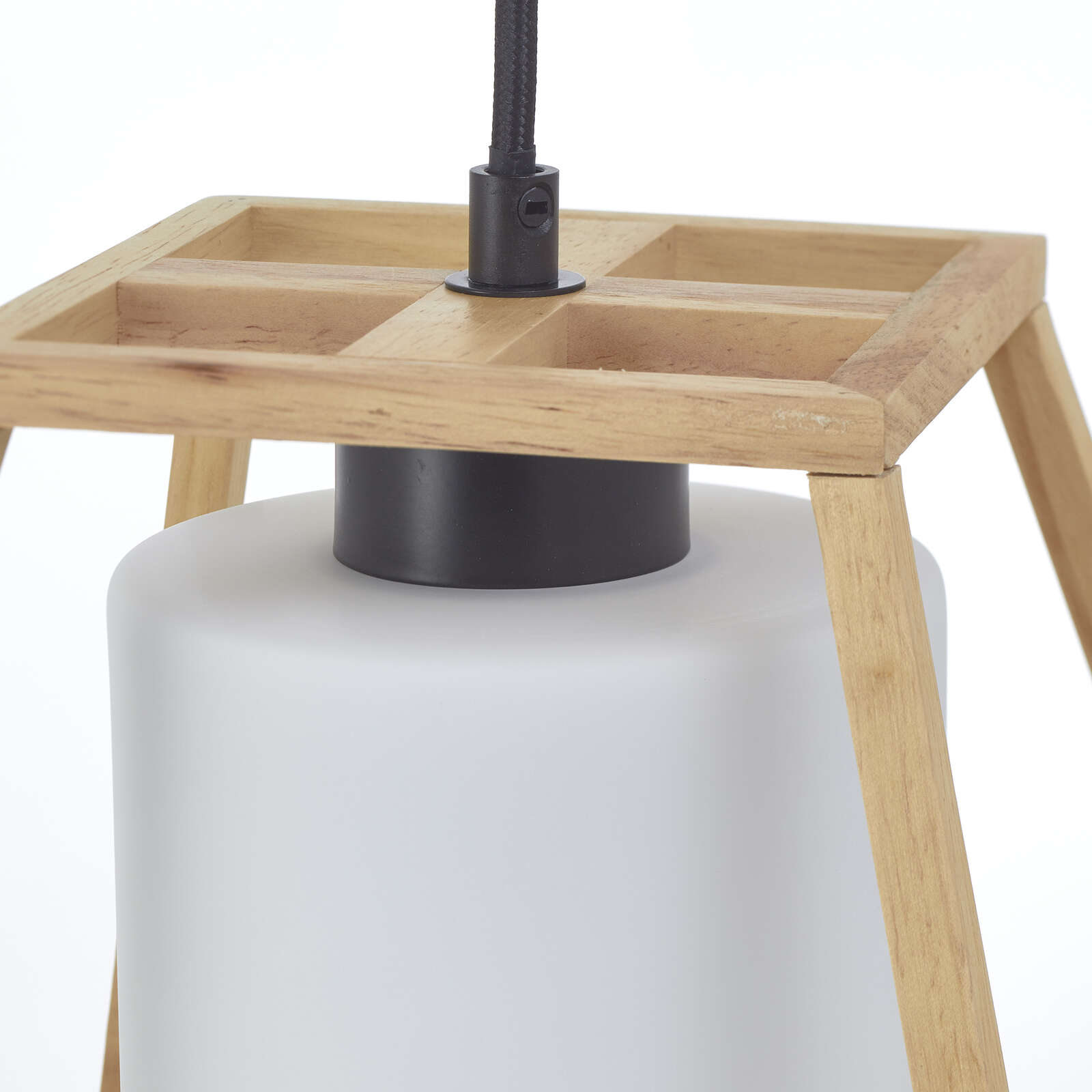             Lámpara colgante de madera - Henning - Marrón
        