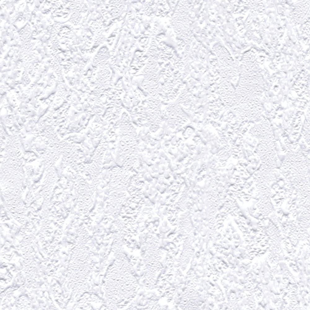             Papel pintado blanco con efecto texturizado en aspecto de yeso
        