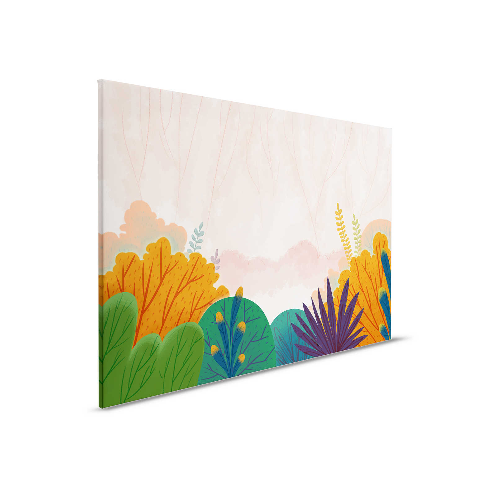             Canvas Bushes in Comic Style - 90 cm x 60 cm
        